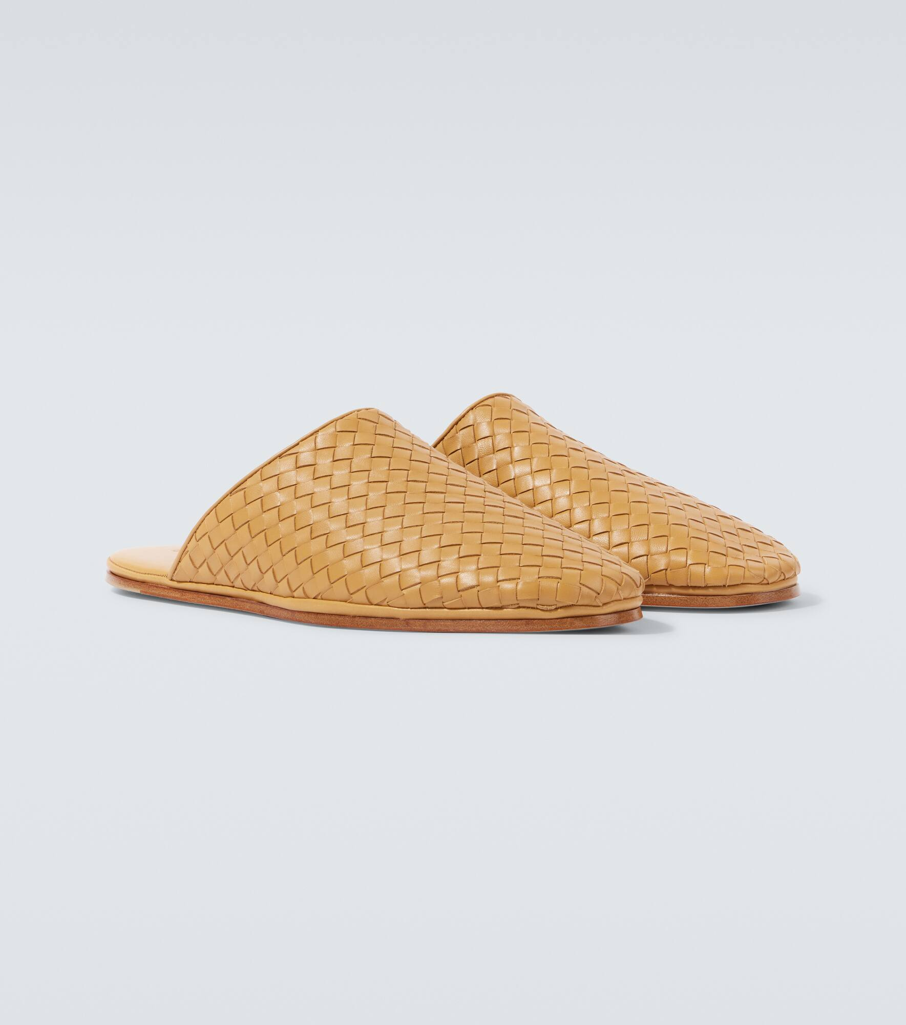 Sunday Intrecciato leather mules - 5