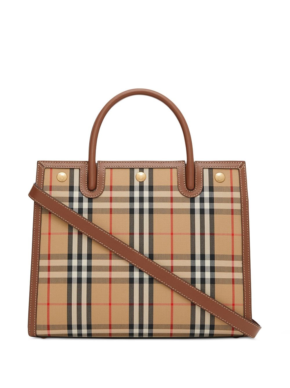 small Vintage Check two handle title bag - 3