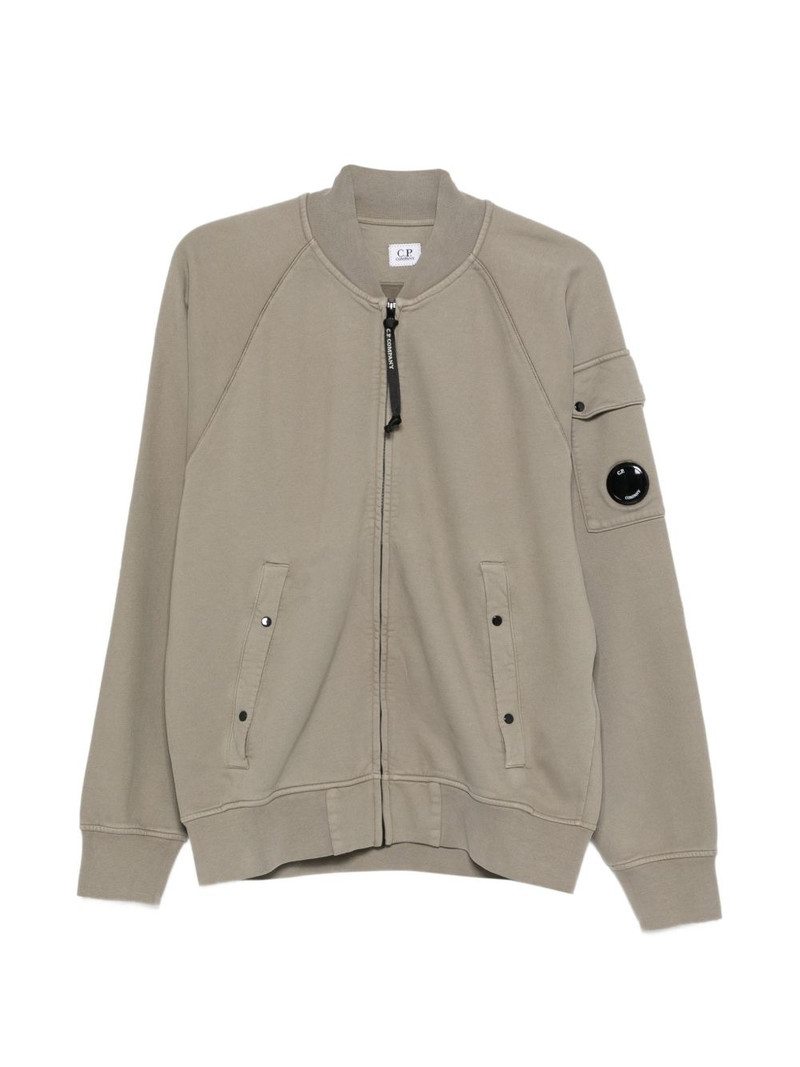 patch-pocket zip-fastening sweatshirt 1
