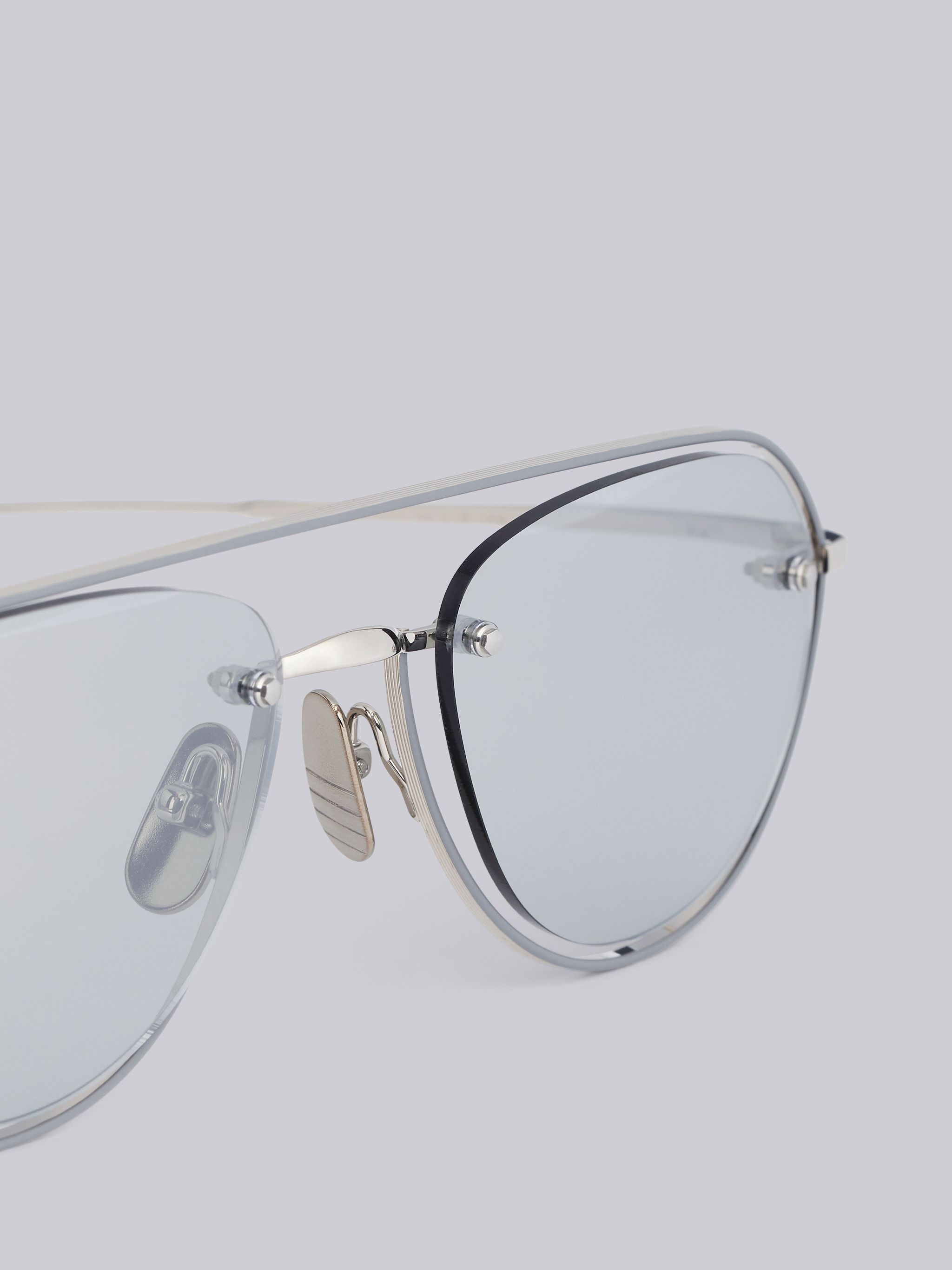 TB112 - Silver Aviator Sunglasses - 2