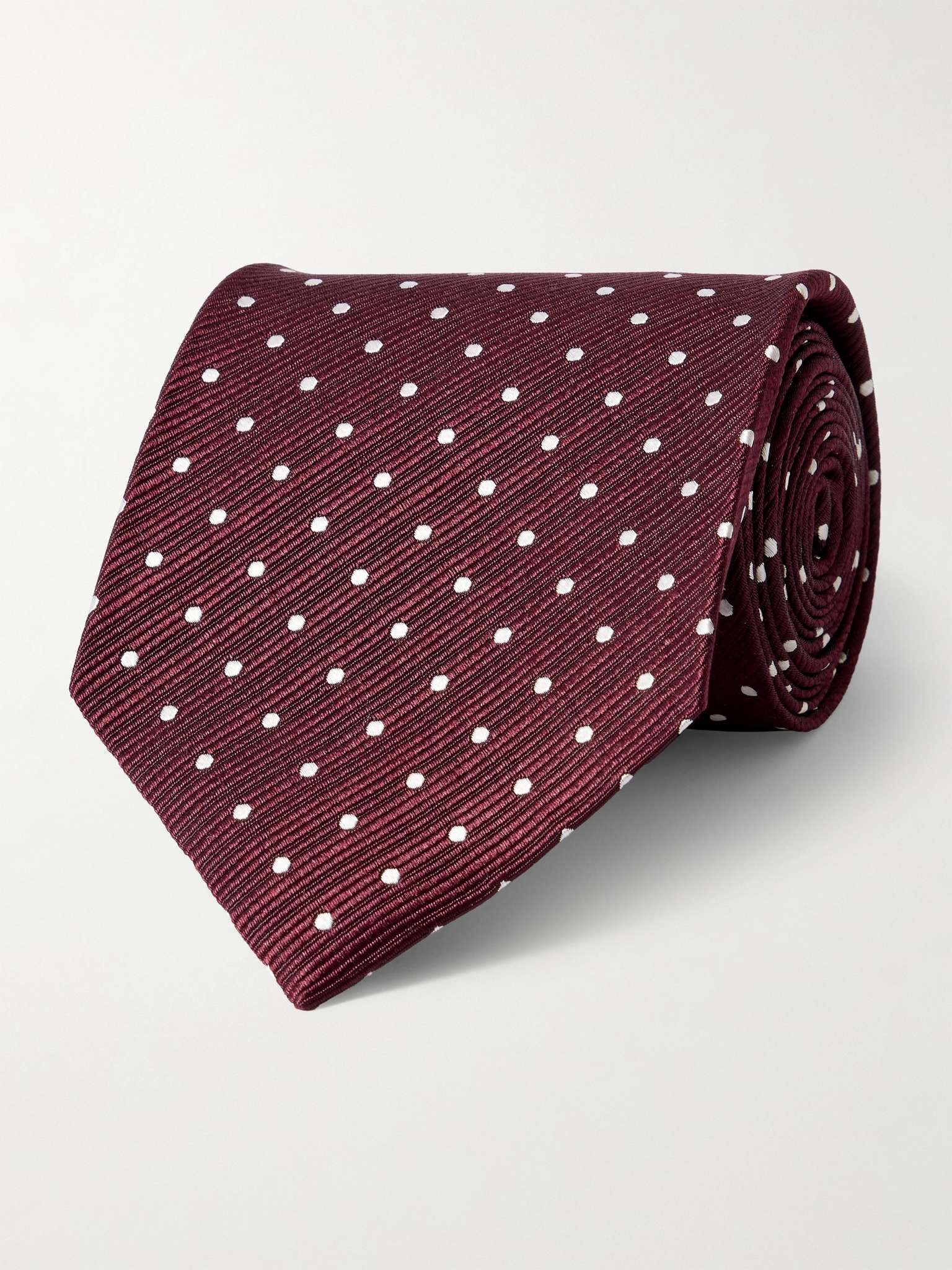 8cm Polka-Dot Silk-Twill Tie - 1