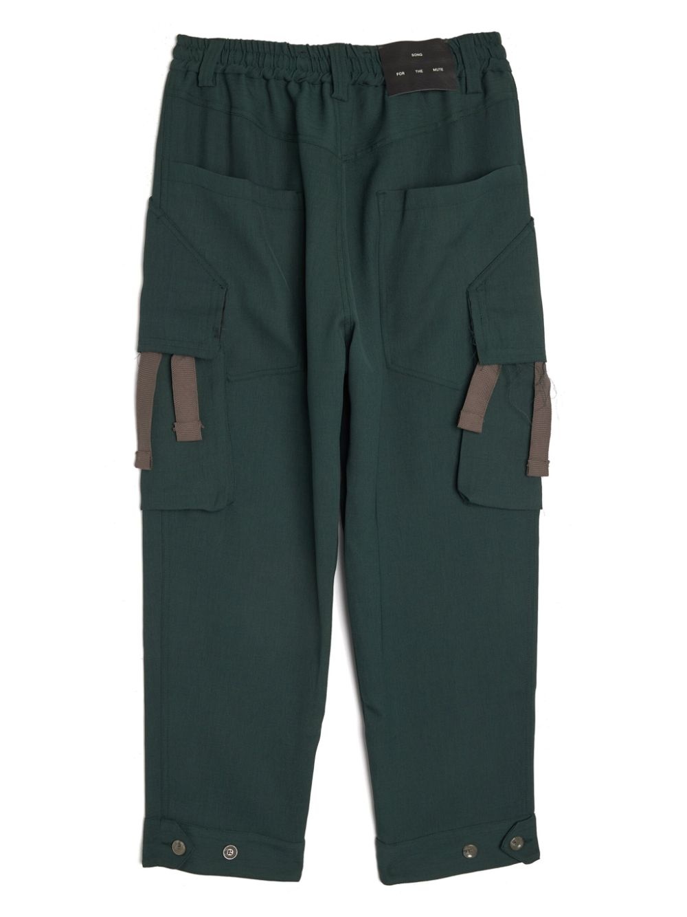 Tabbed straight-leg cargo trousers - 4