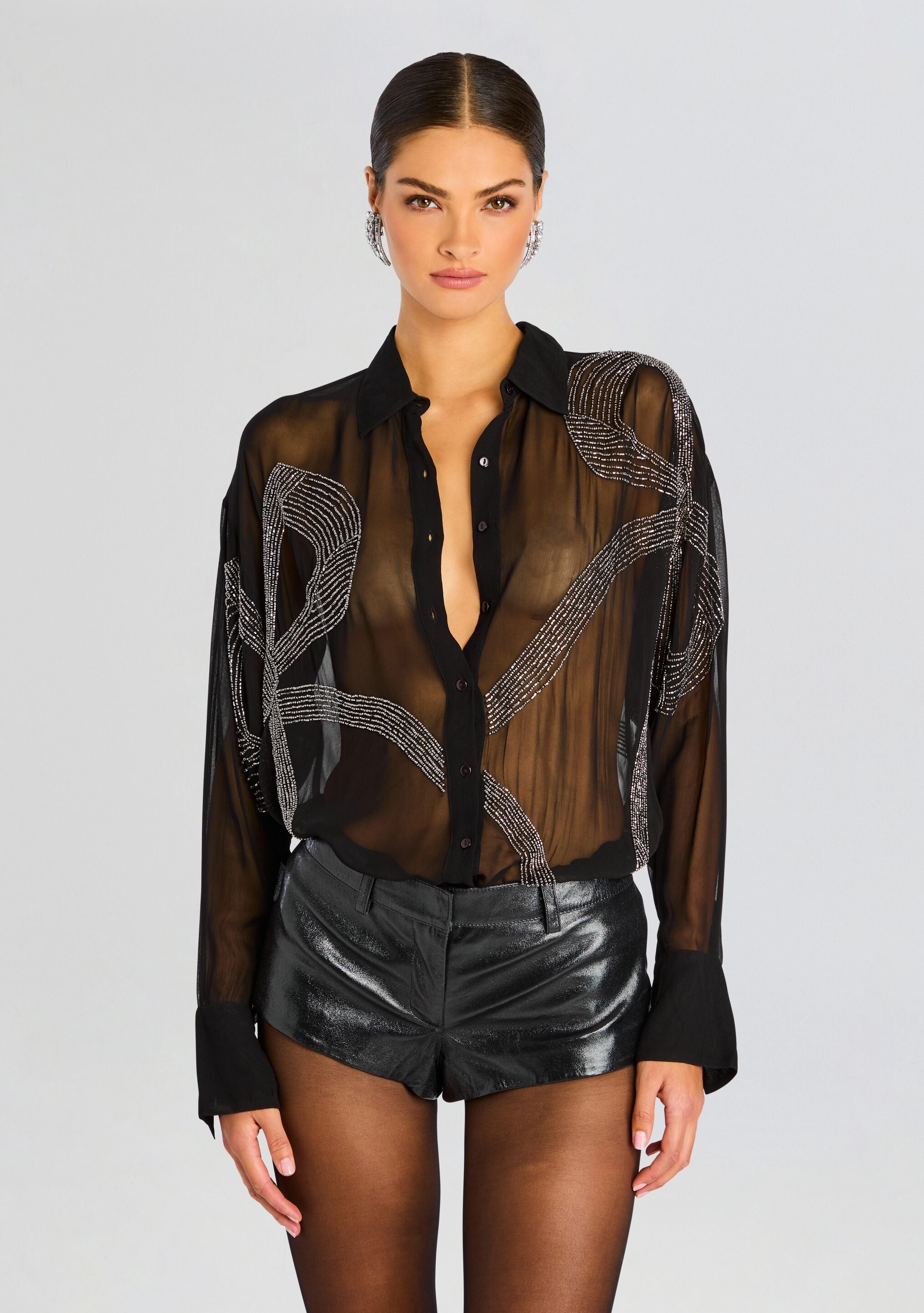 CHERISH EMBELLISHED SHIRT - 1