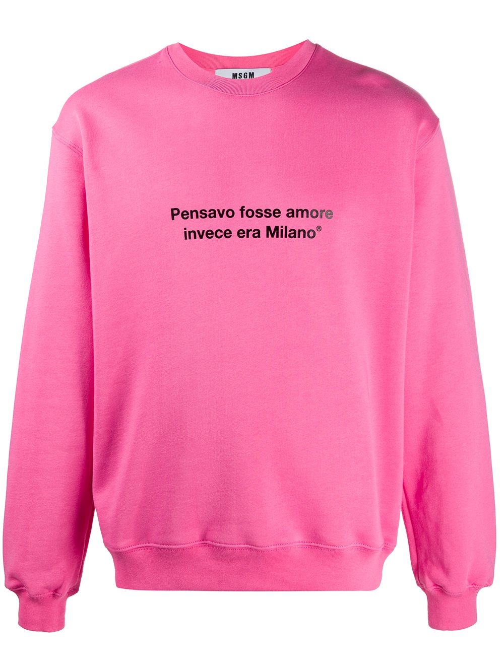 slogan print sweatshirt - 1