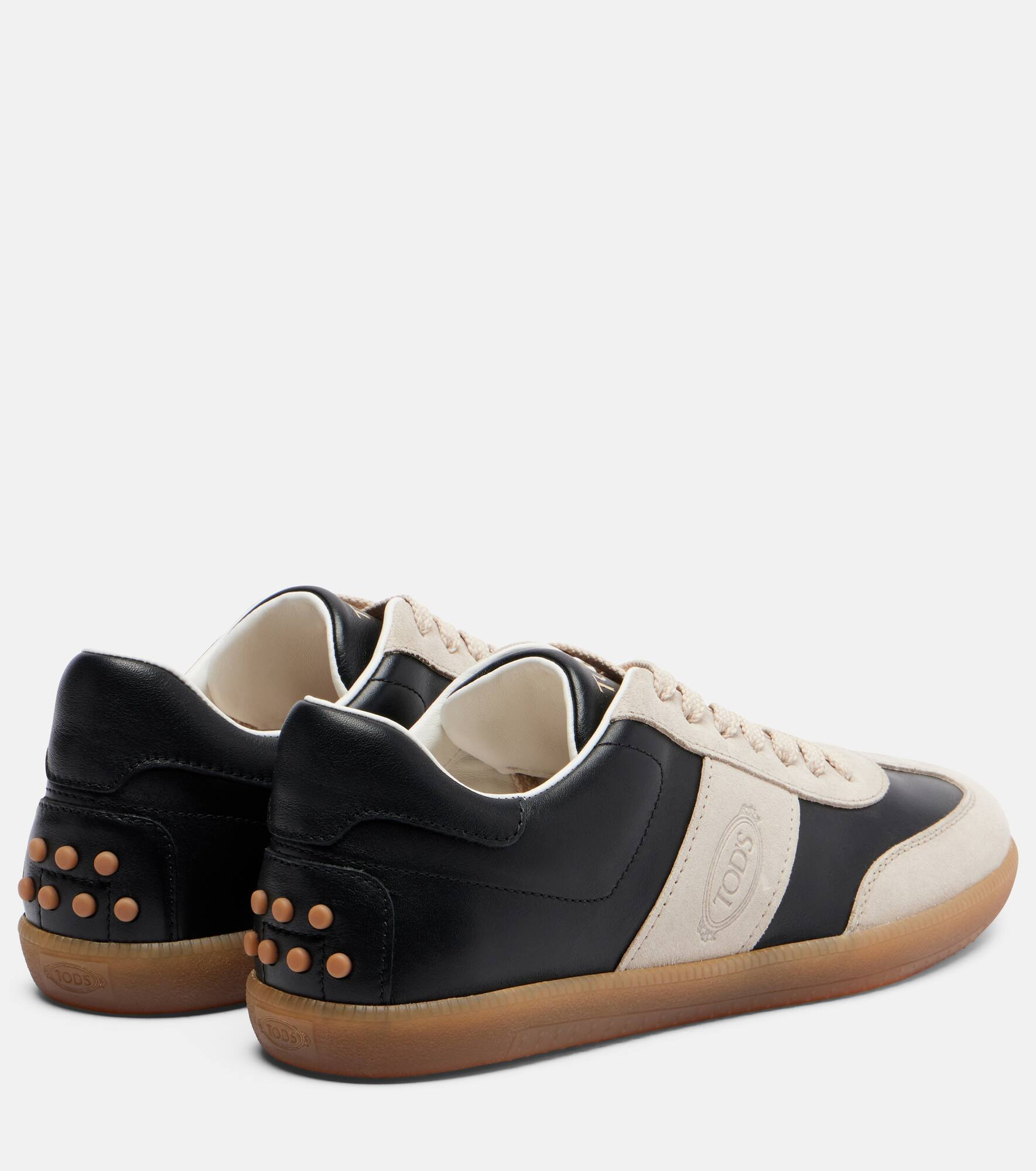 Leather and suede sneakers - 2
