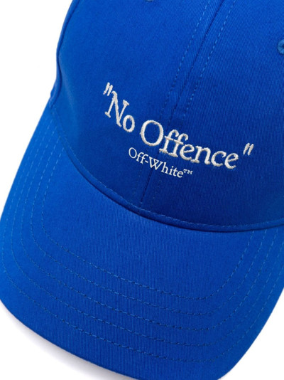 Off-White Drill No Offence cotton baseball cap outlook