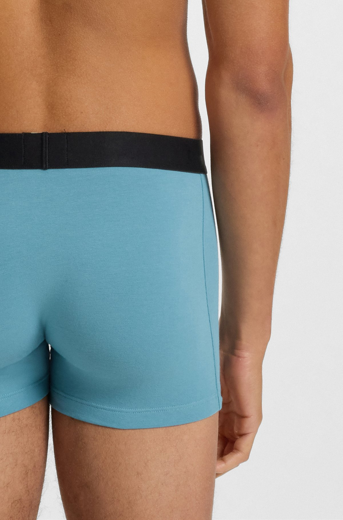 THREE-PACK OF STRETCH-COTTON TRUNKS WITH LOGO WAISTBANDS - 5