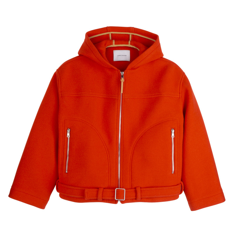 Jacket Red - Wool broadcloth 1