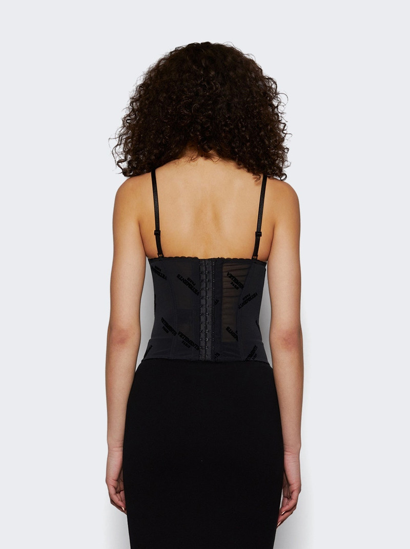 Metalized Wrinkled Corset Top Grey Check 4