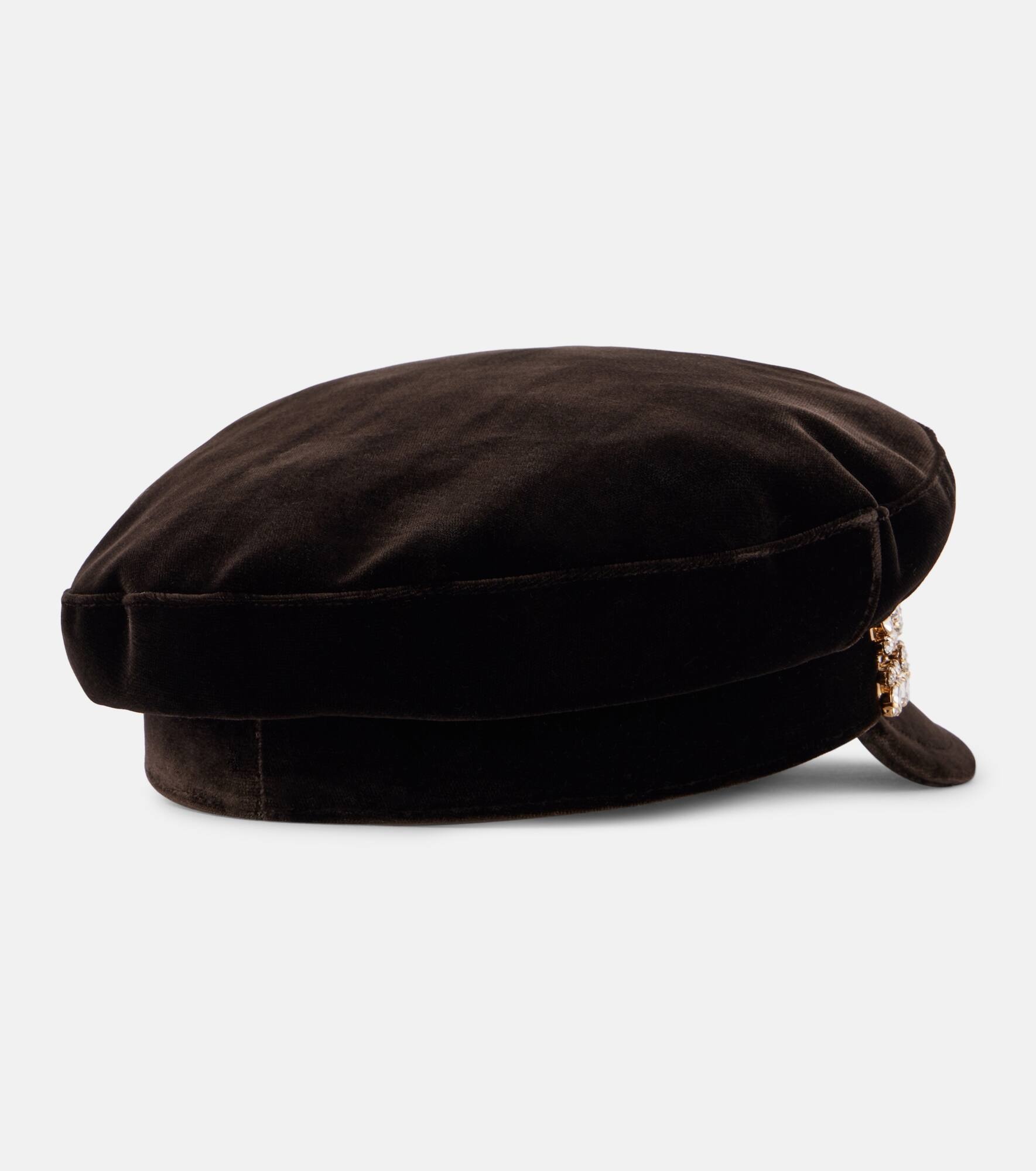 Velvet newsboy cap - 4