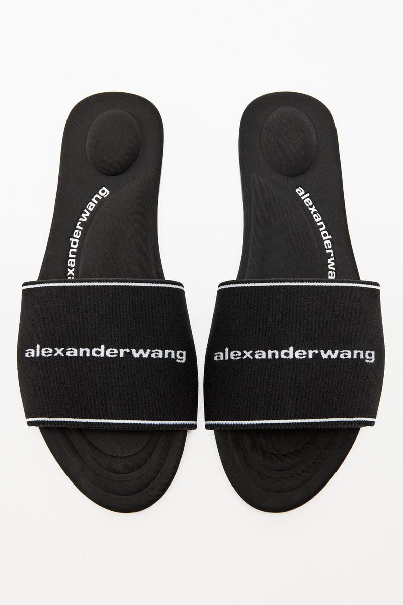 Alexander Wang KYRA ELASTIC FLAT SLIDE outlook