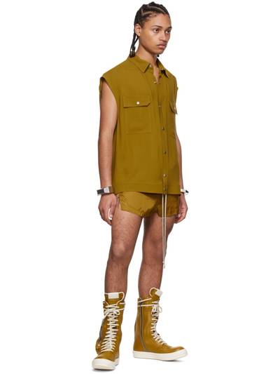 Rick Owens Green Viscose Shirt outlook