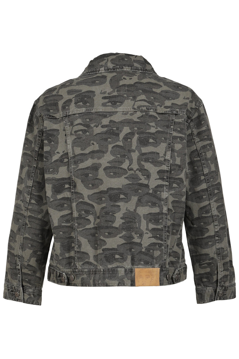 KidSuper FACE CAMO JACKET / BLK outlook