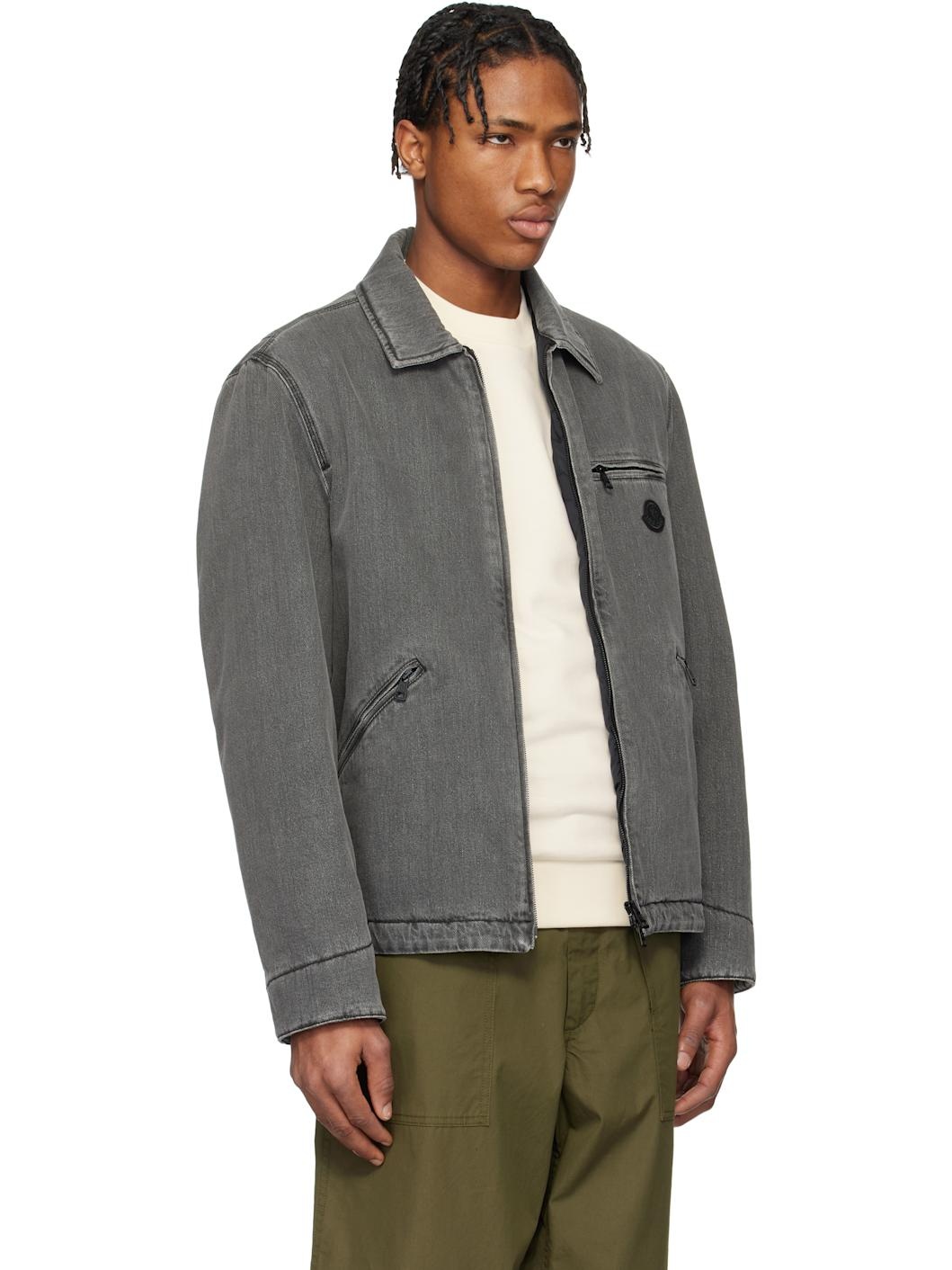 Gray Acate Padded Denim Overshirt - 2