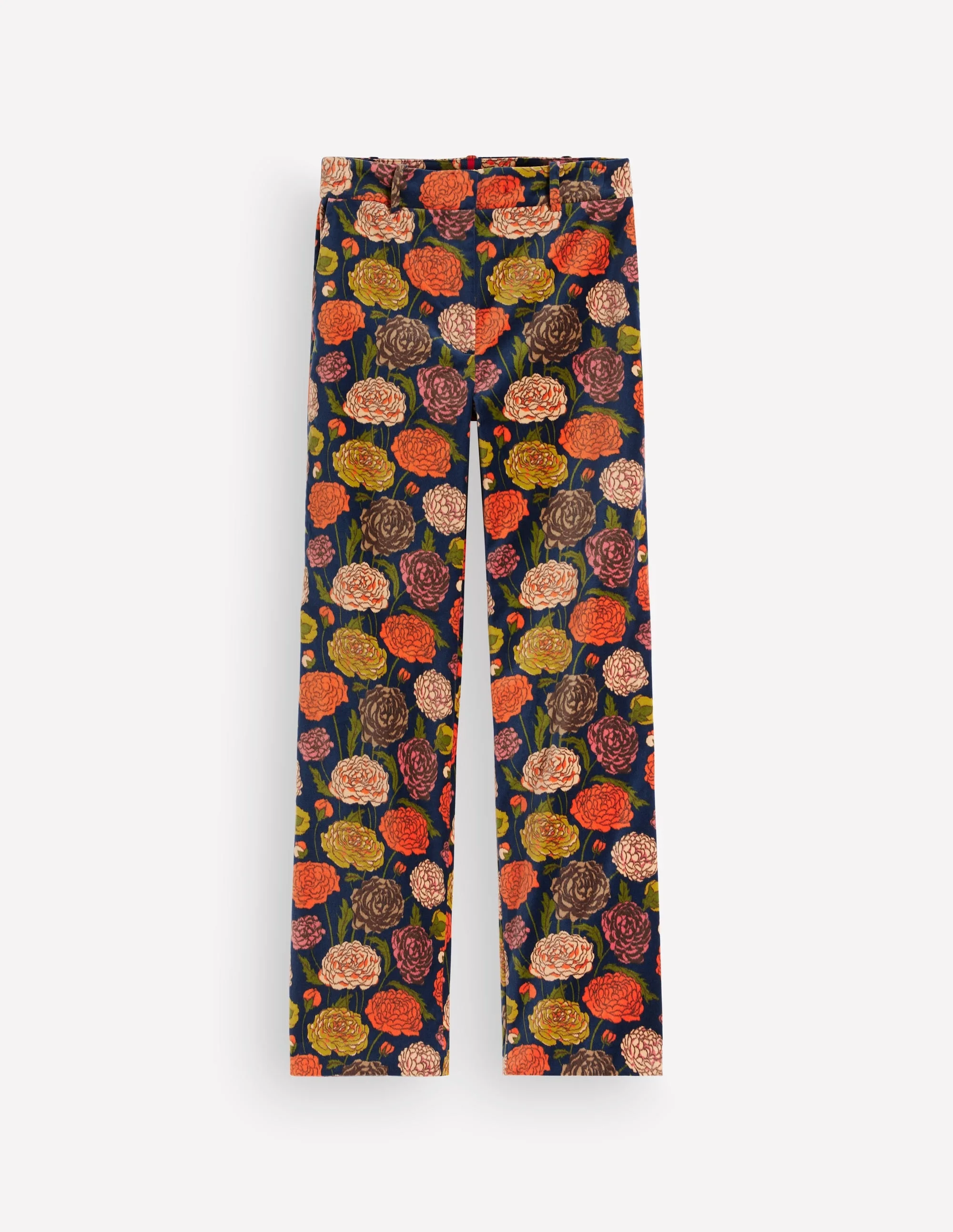 Canonbury Velvet Pants-Floral Print - 1