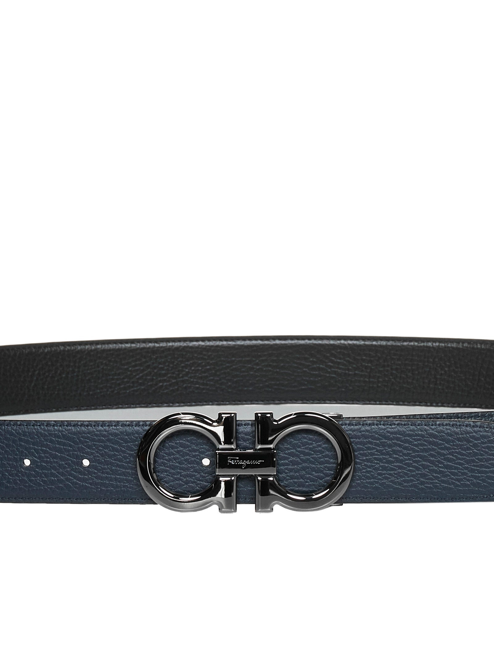 Gancini reversible leather belt - 4