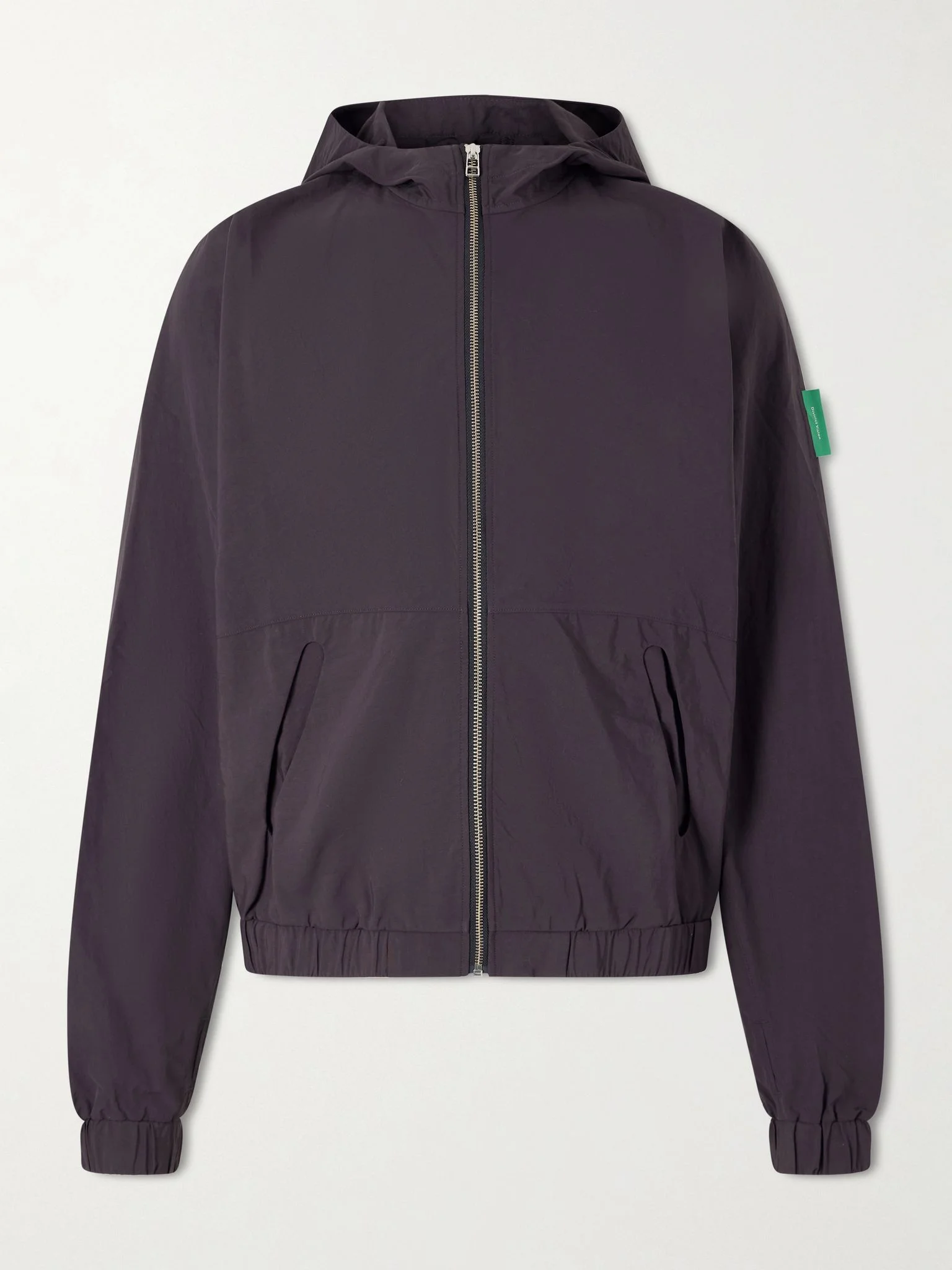 Taslan Logo-Appliquéd Nylon Jacket Gray - 1