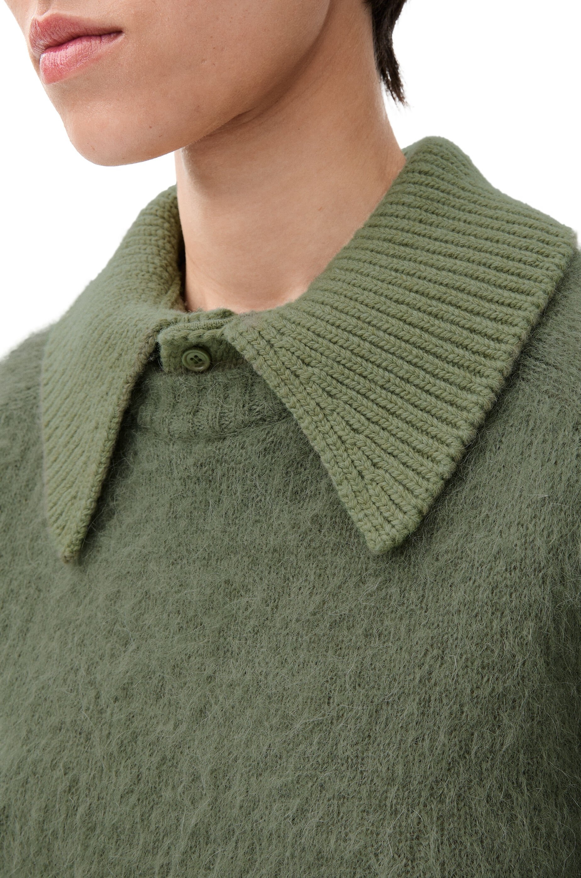 Polo sweater in mohair blend - 5