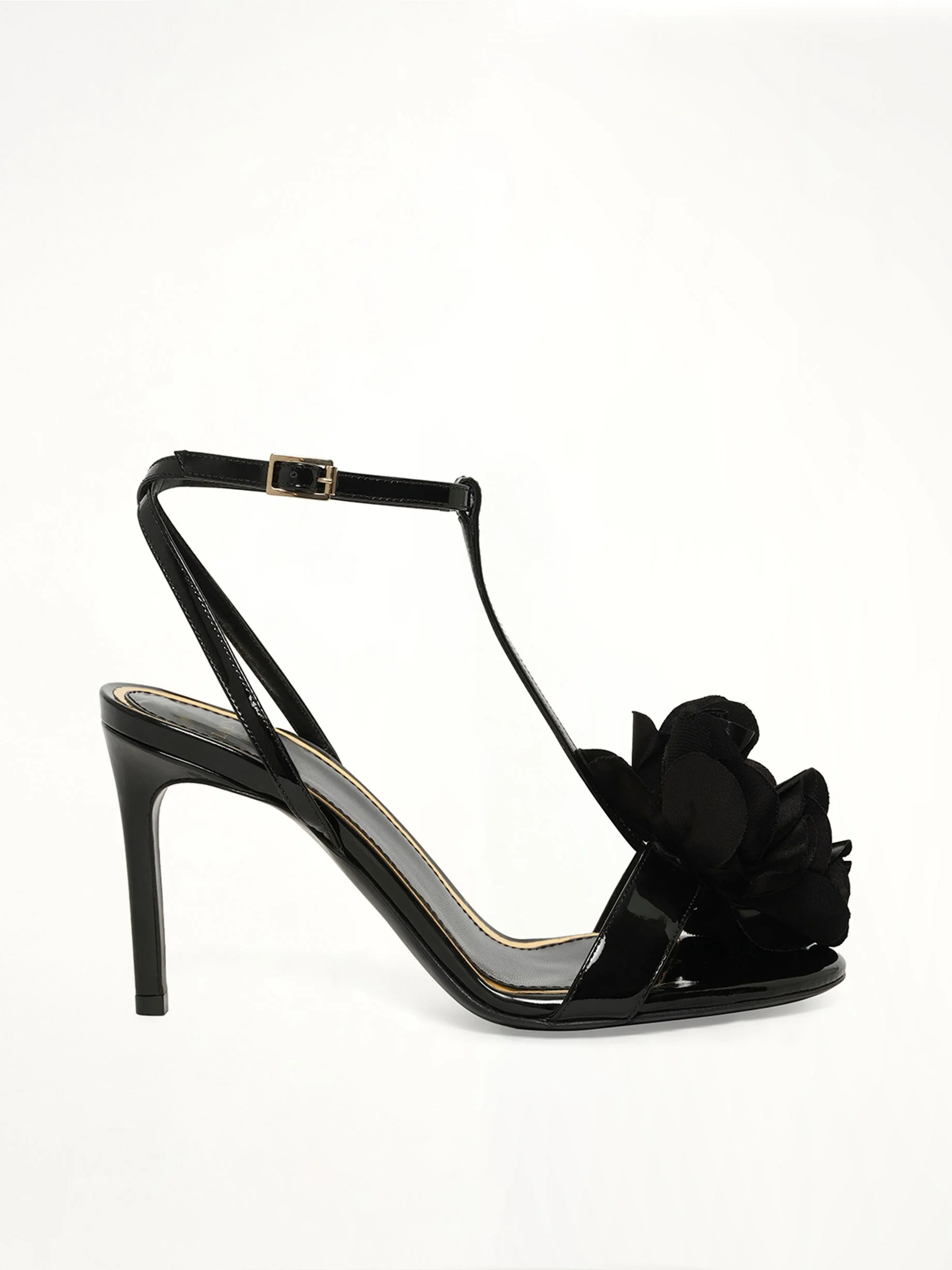 Chain Sandal in Black - 1