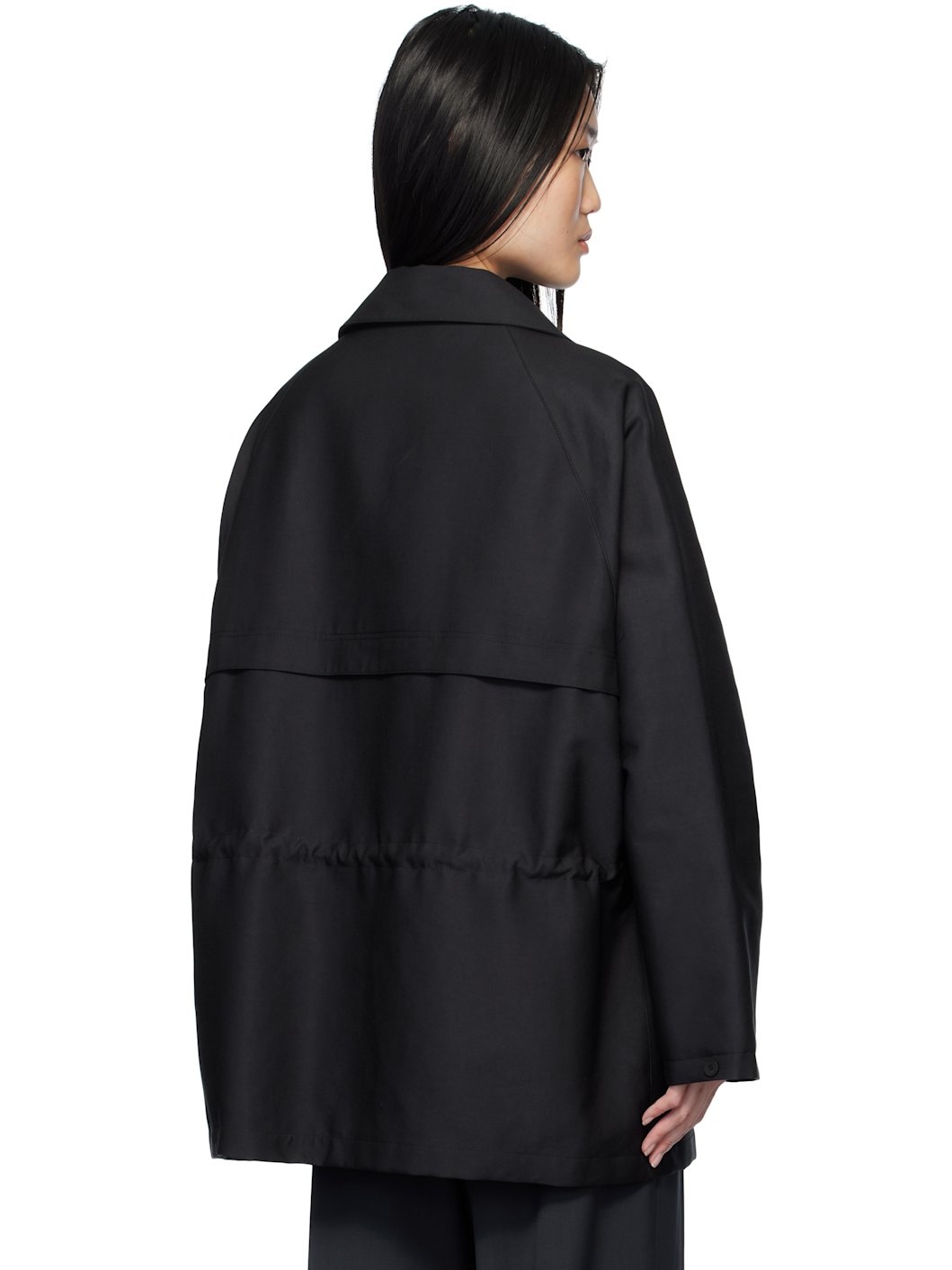 Black Cotton Traveller Jacket - 3