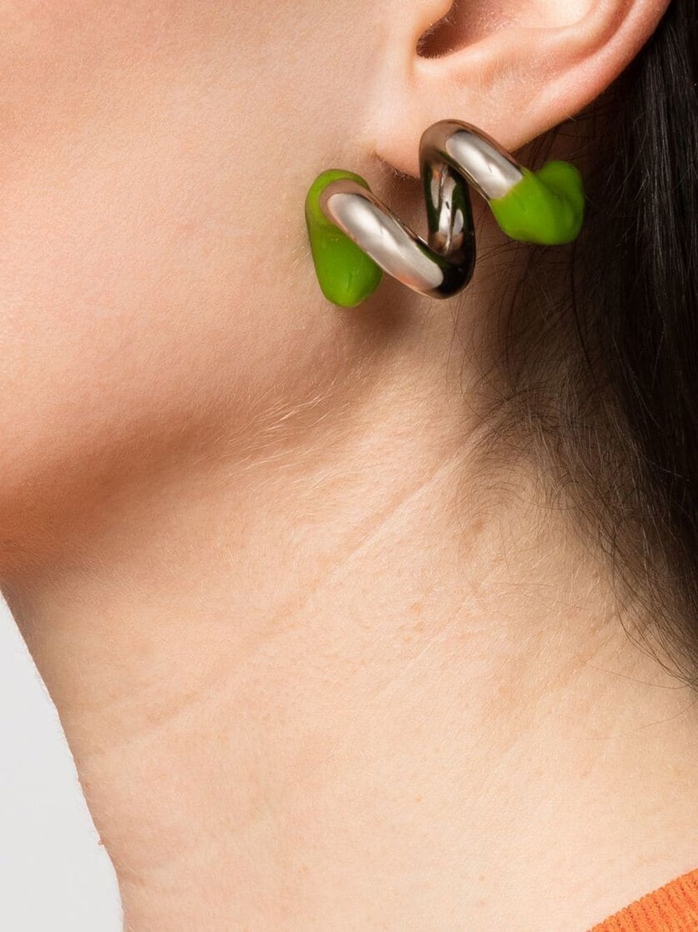 colour-block wrap earrings - 2