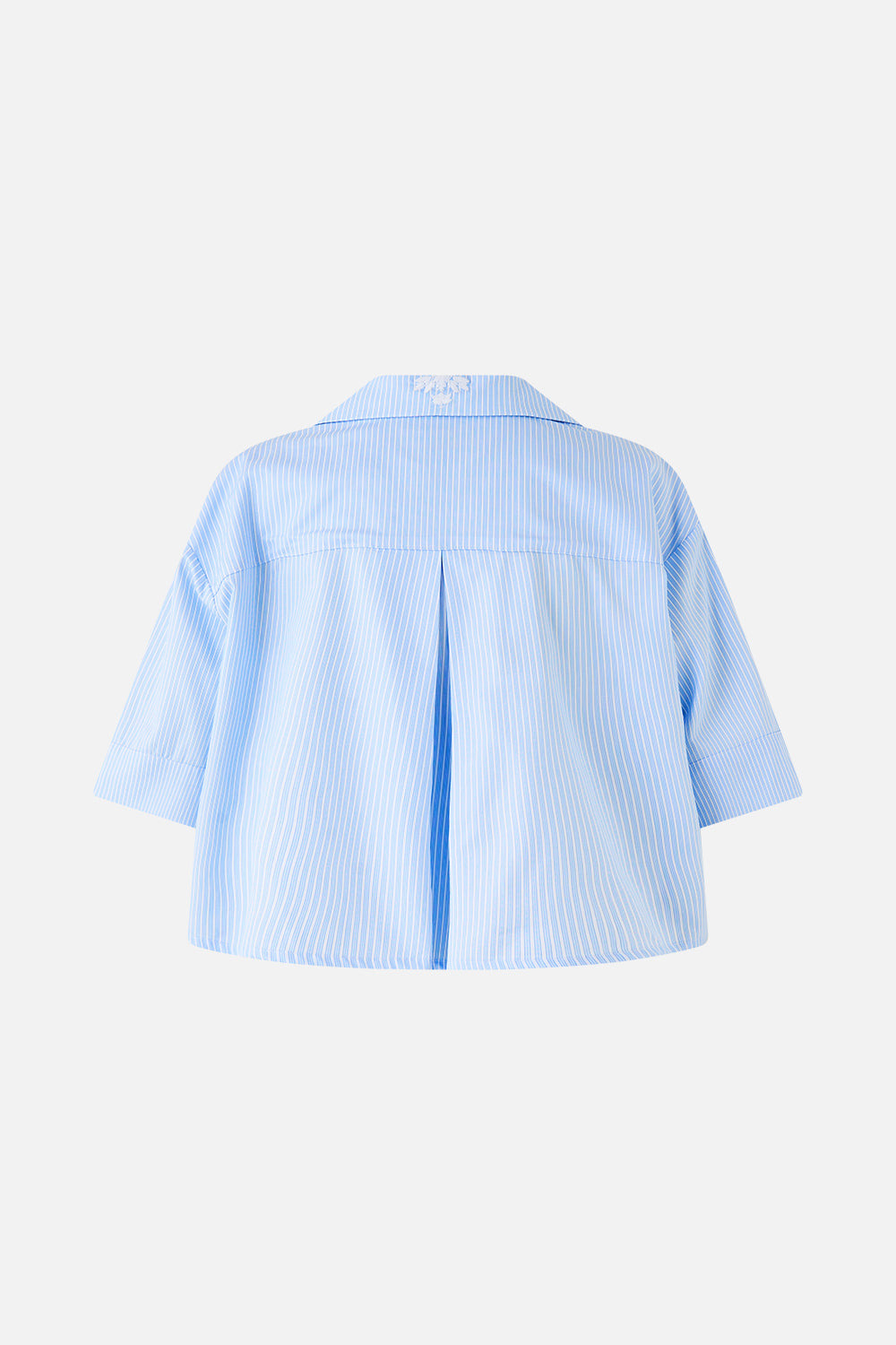 CROPPED CAMP COLLAR BLOUSE - 2