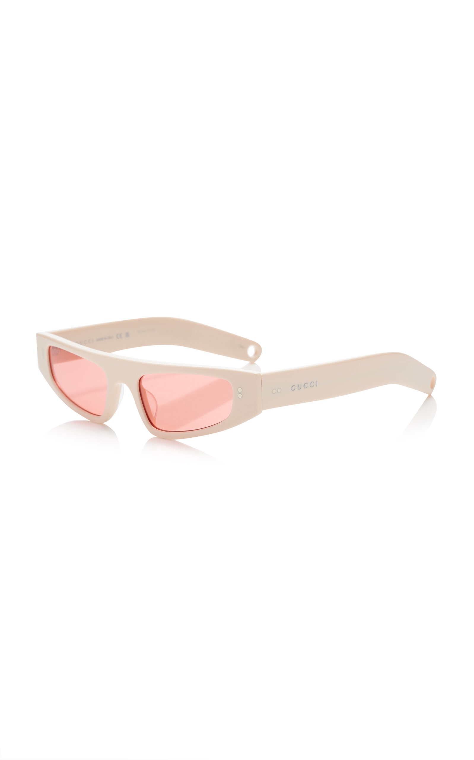 Cat-Eye Acetate Sunglasses ivory - 3