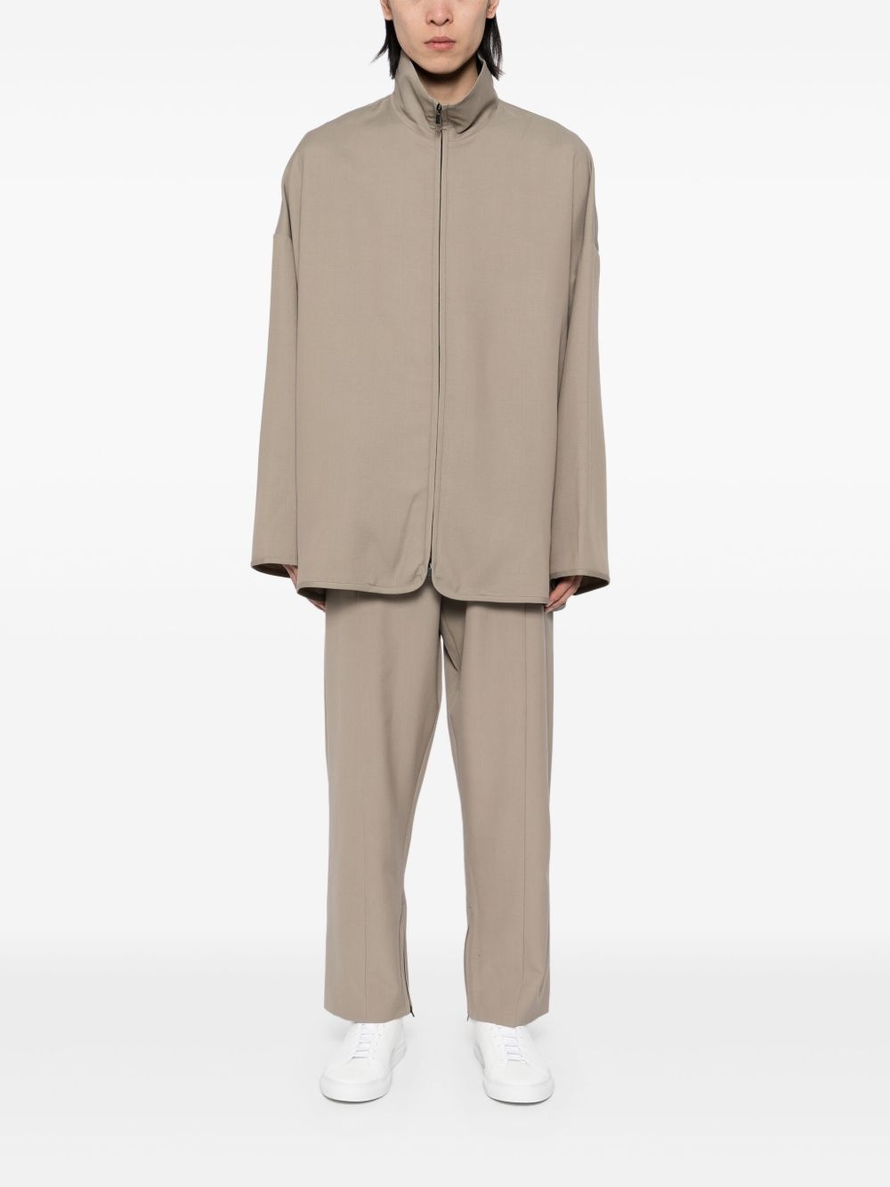 drawstring straight-leg trousers - 2