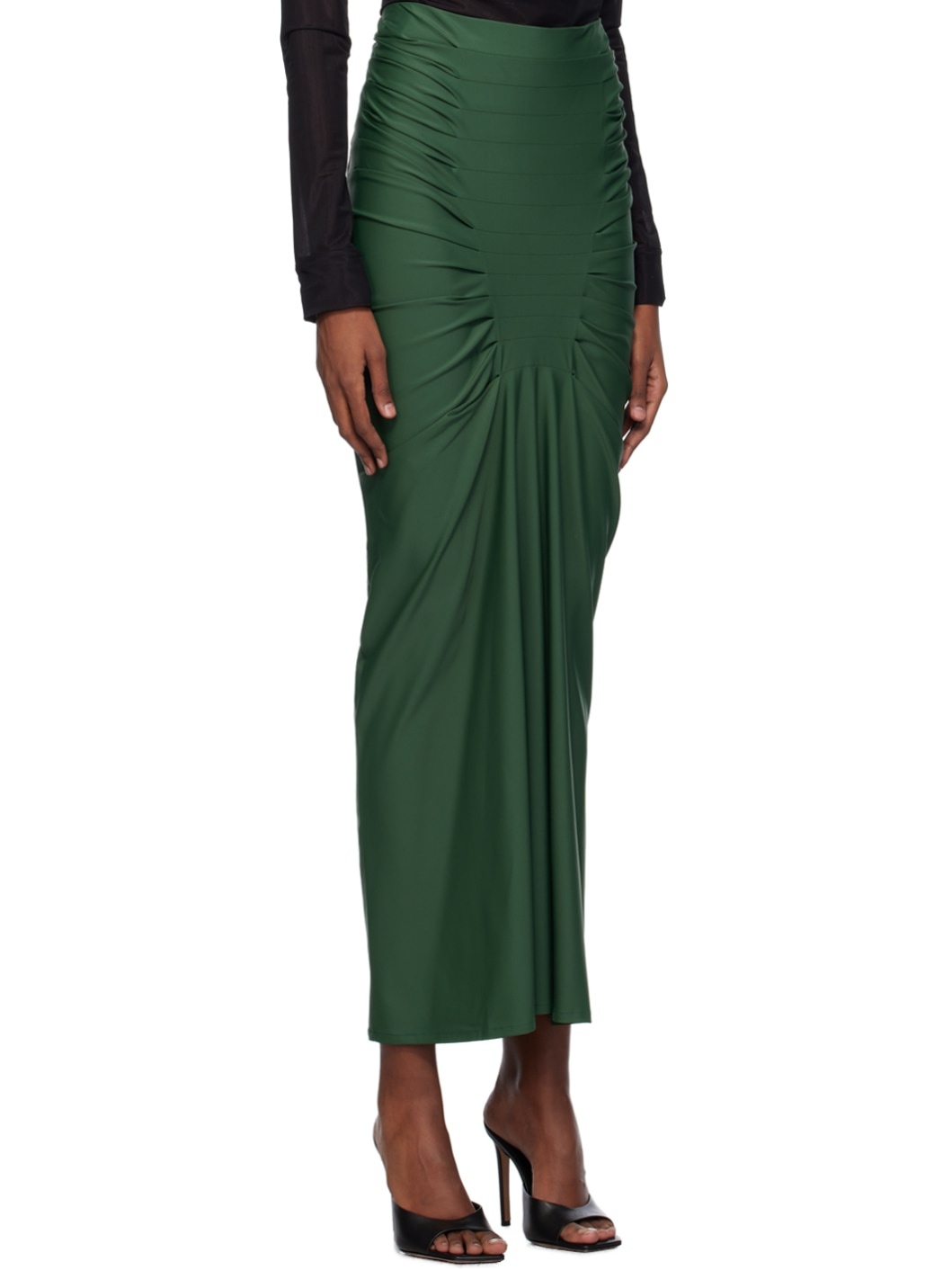 Green Melia Maxi Skirt - 2