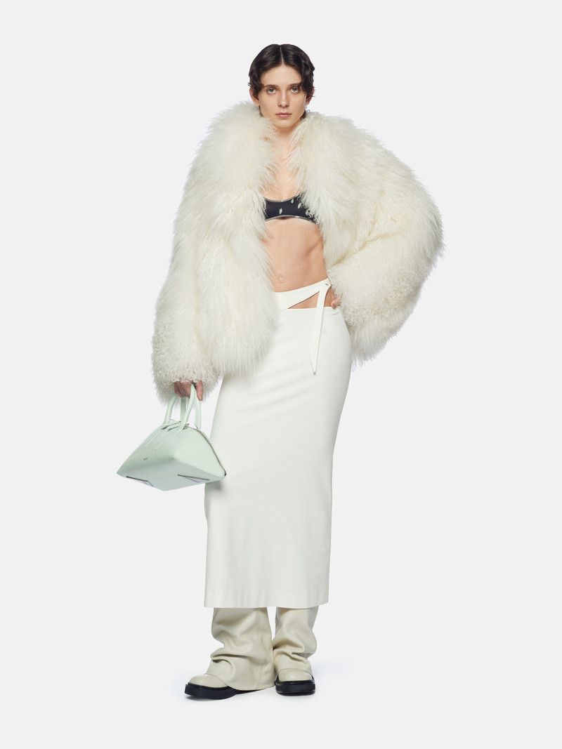 THE ATTICO WHITE SHORT COAT outlook