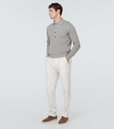 Loro Piana Leth cashmere polo sweater outlook
