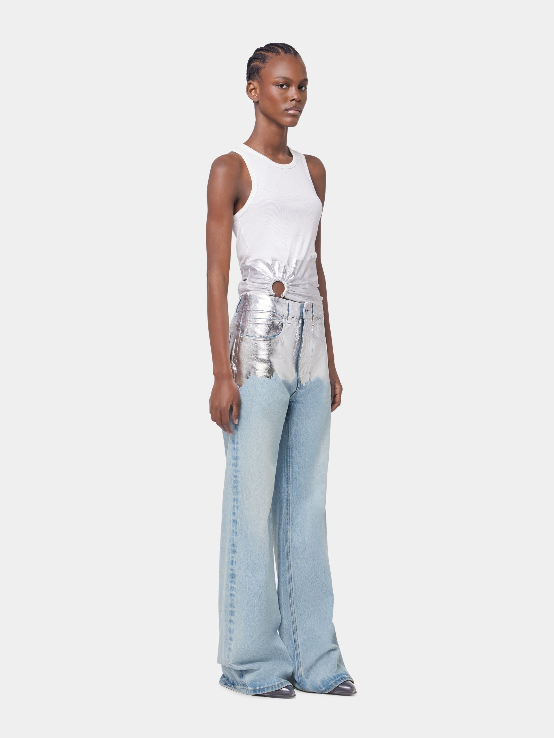 BAGGY TROUSERS IN DENIM - 4