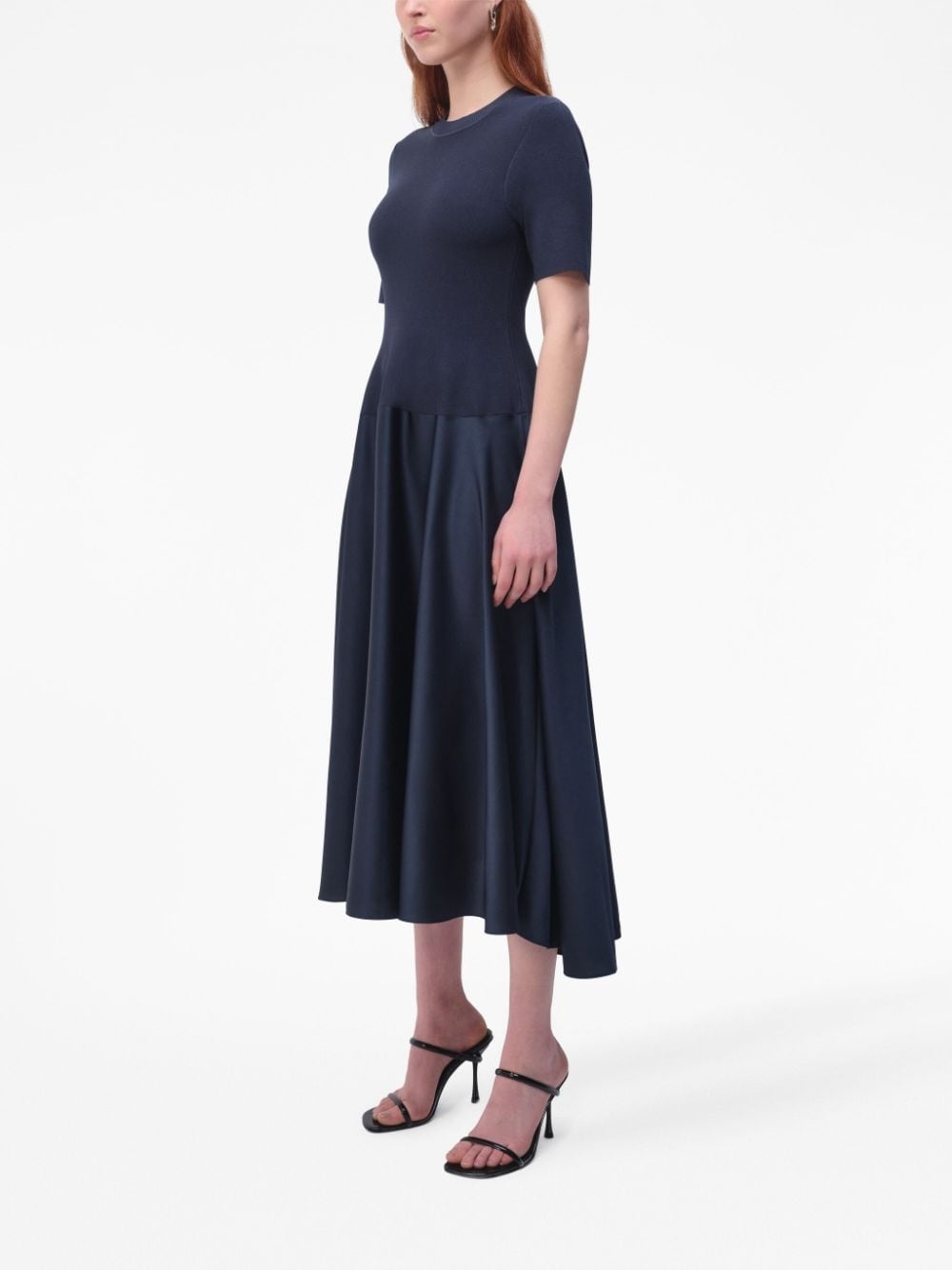 Marionne knitted-panel midi dress - 3