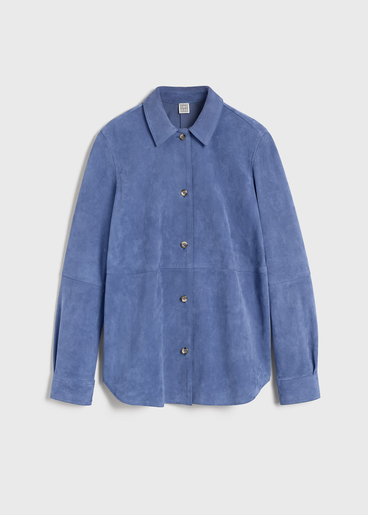 Soft suede shirt vibrant blue - 1