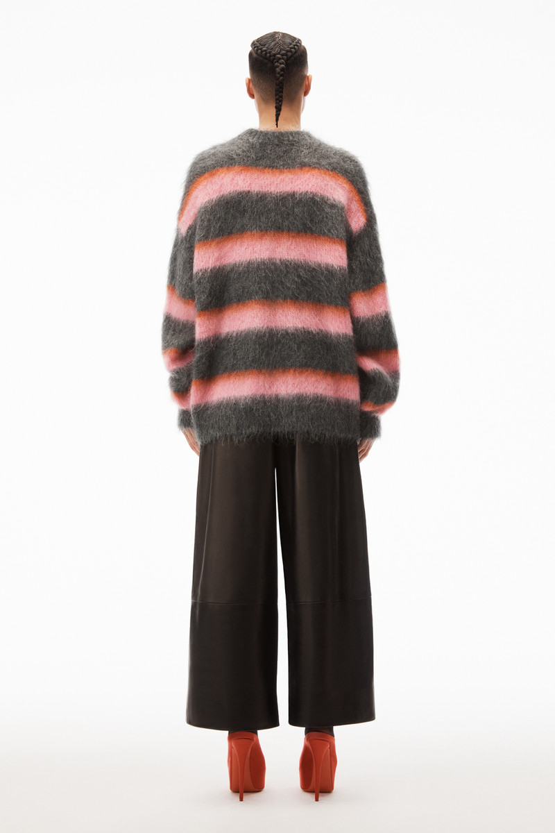 oversized crewneck in brushed mohair 5