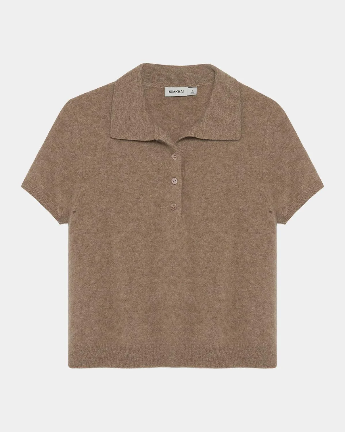 Ivy Short-Sleeve Polo Sweater - 1