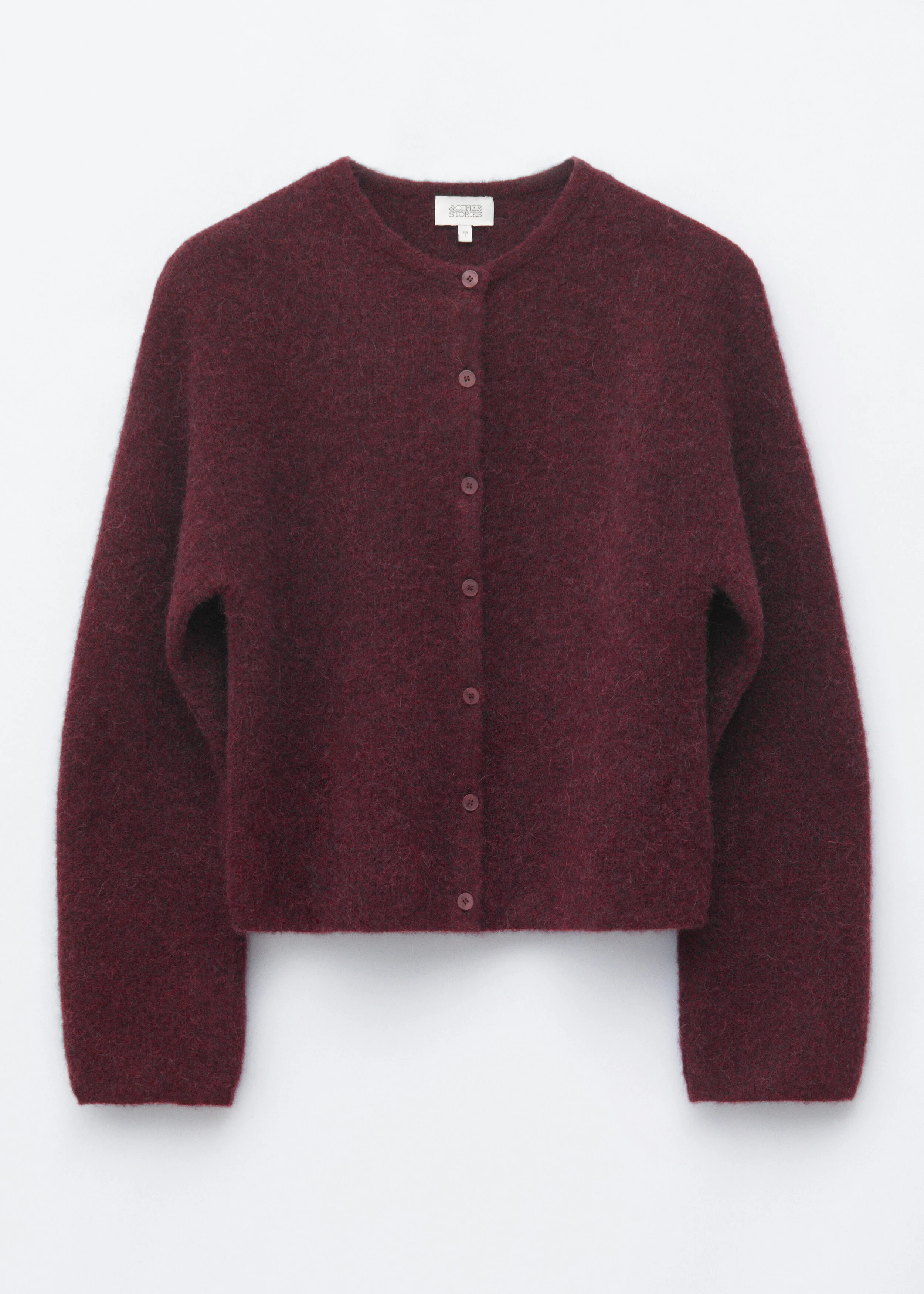 Alpaca-Blend Knitted Cardigan - 1