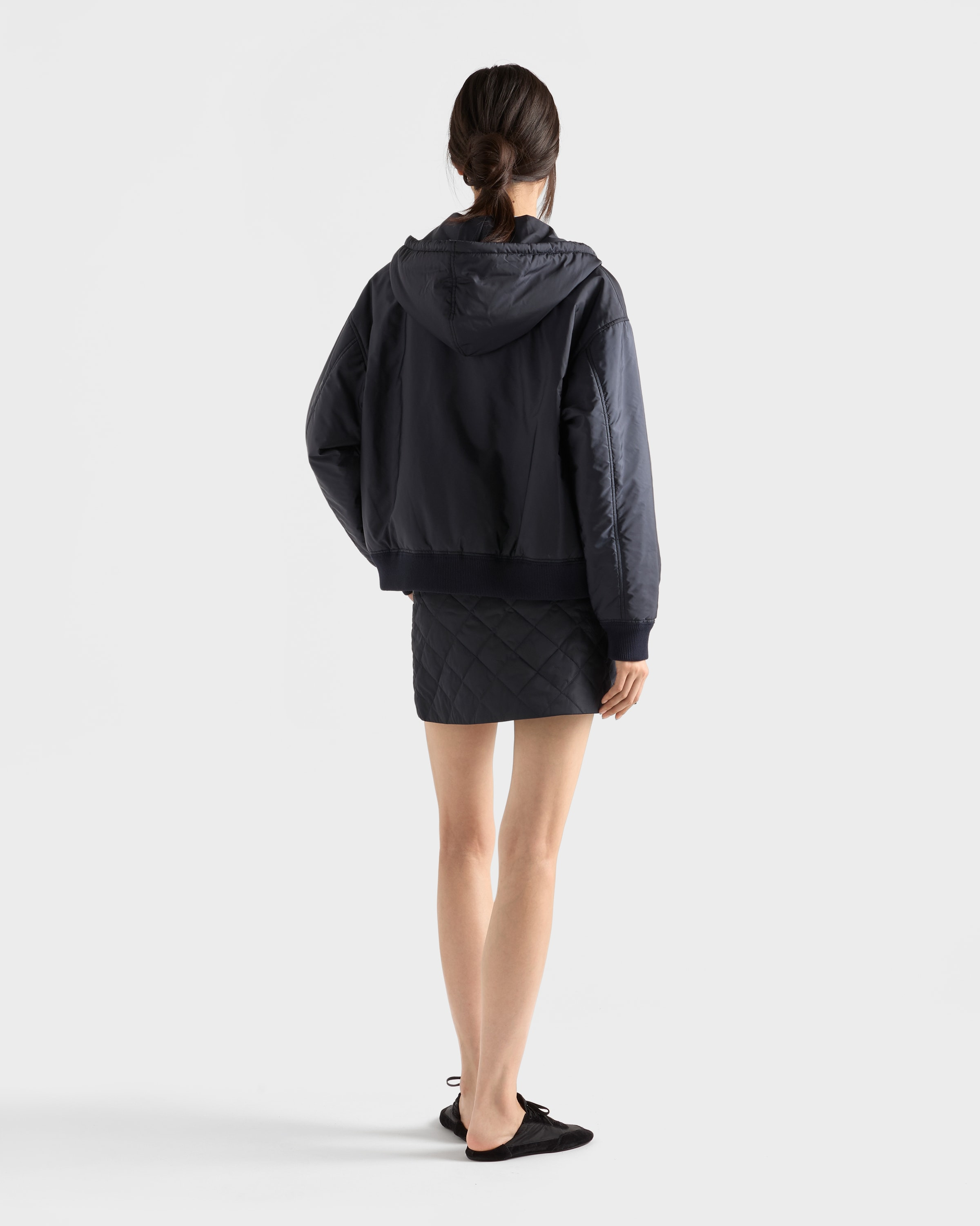 Lightweight Re-Nylon hooded blouson jacket - 5