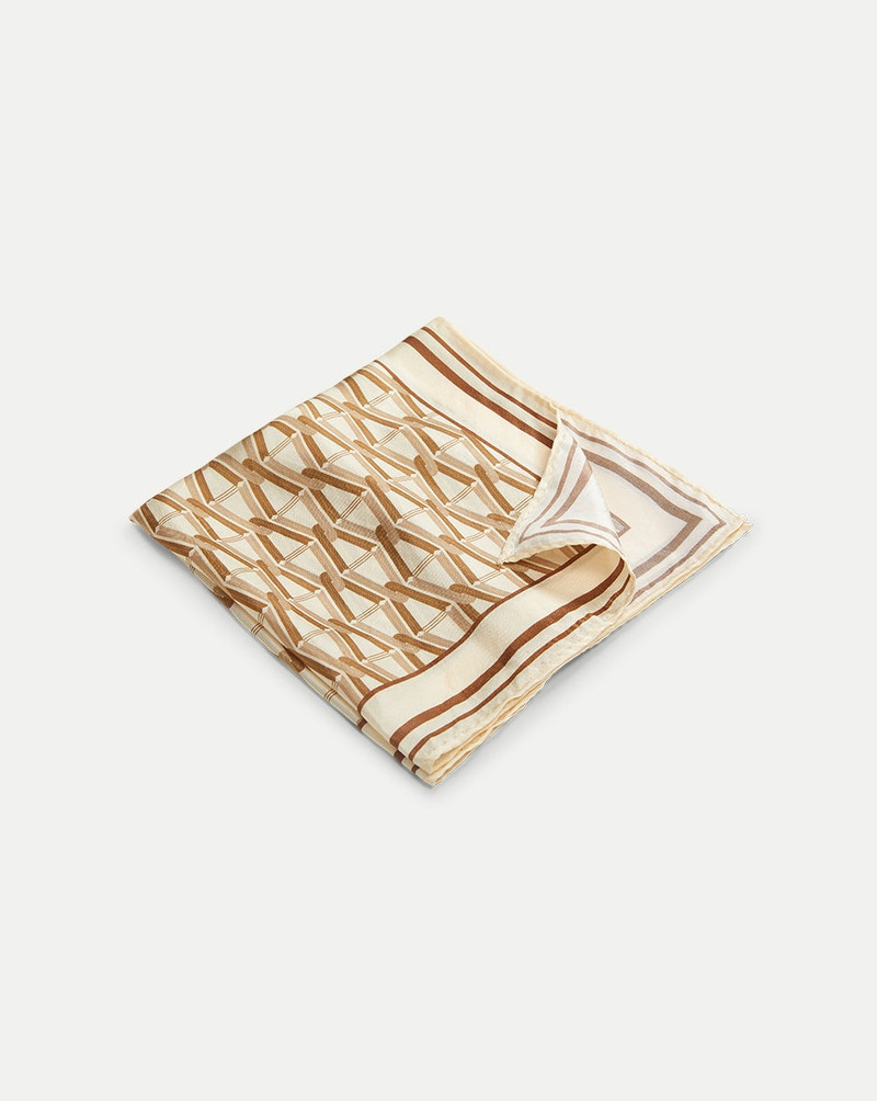 VERONICA BEARD V-PRINT SILK SCARF outlook