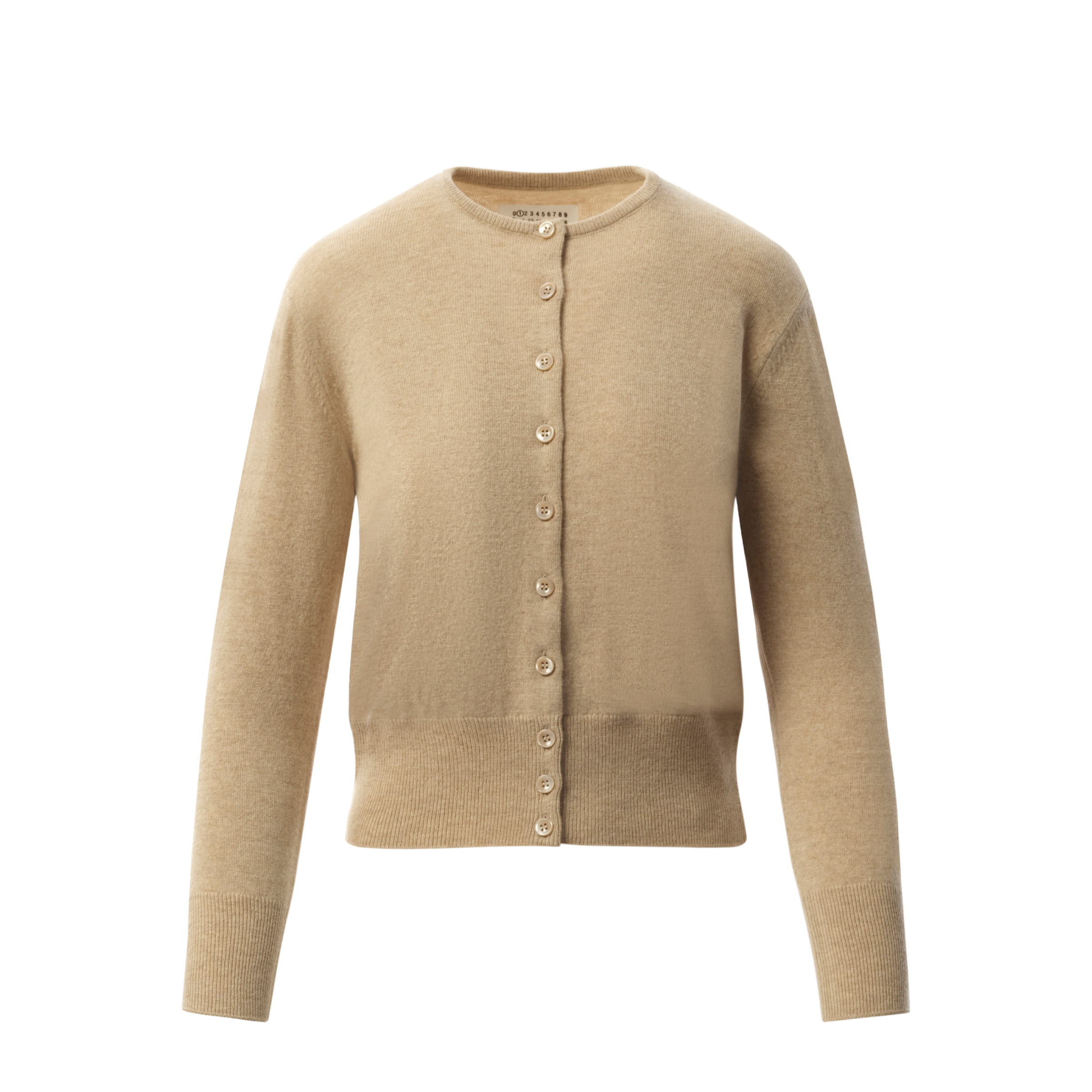 Virgin Wool Cardigan in Walnut - 2