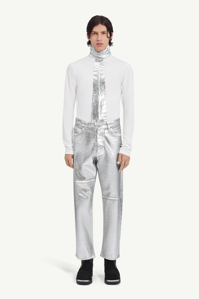 MM6 Maison Margiela Foiled tapered jeans outlook