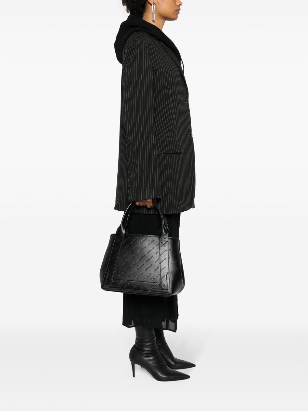 debossed-logo tote bag - 2