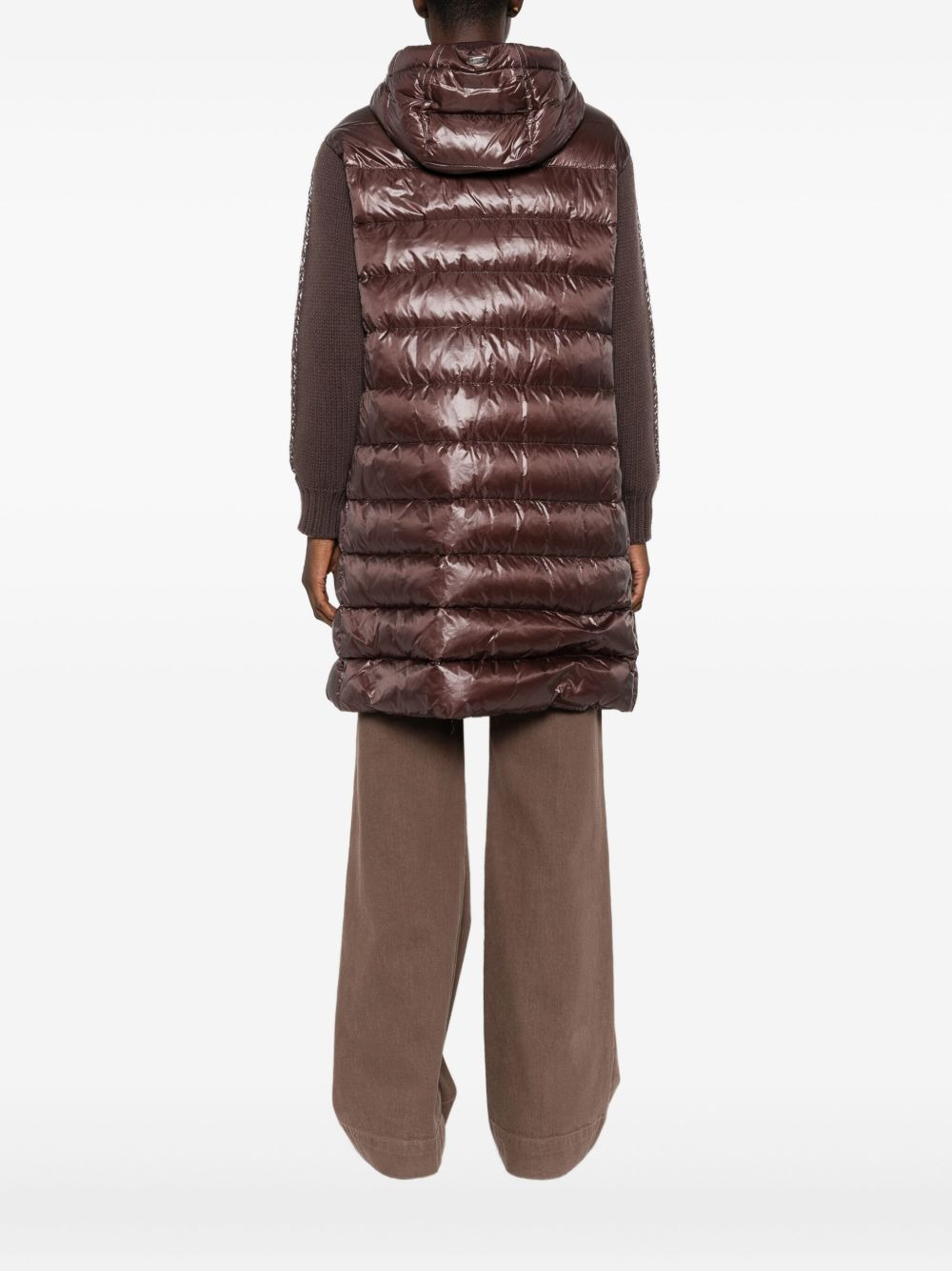 hooded quilted coat - 4
