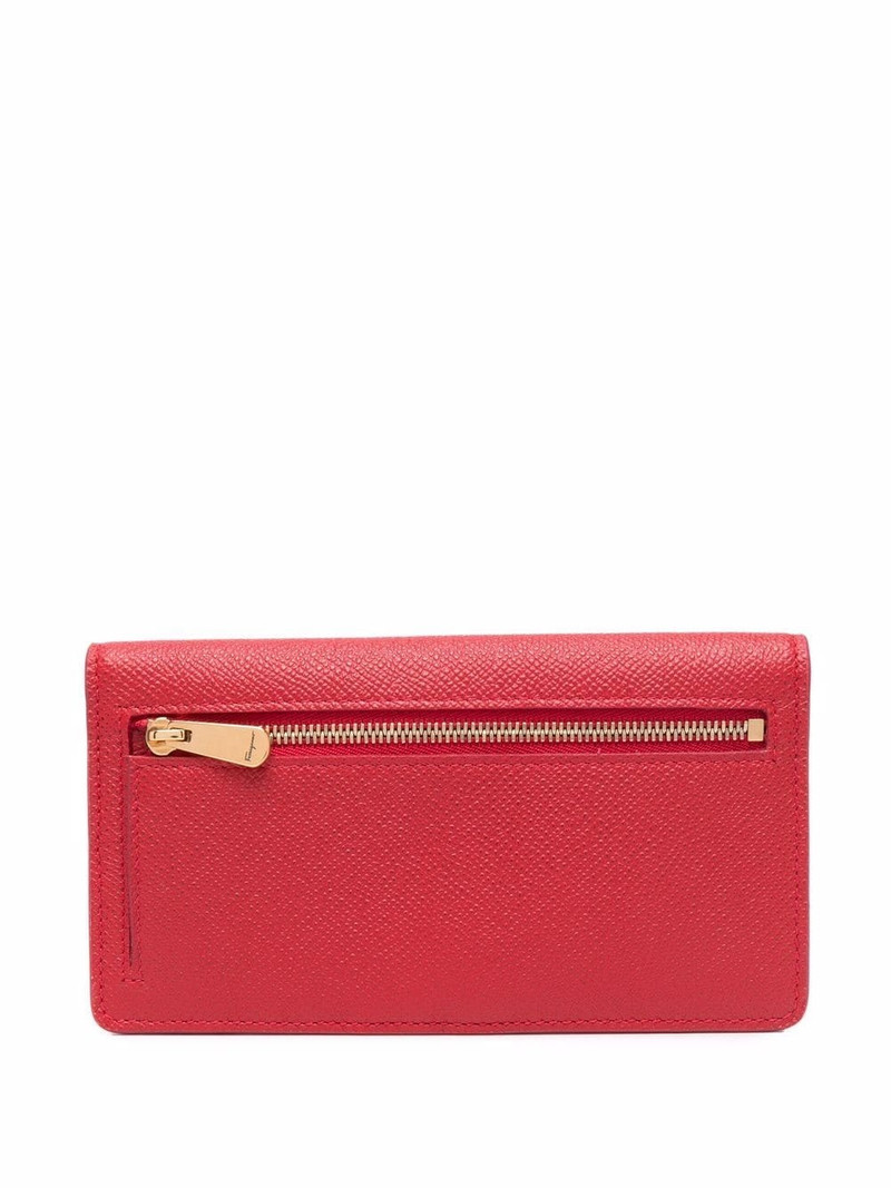 FERRAGAMO Gancini long leather wallet outlook