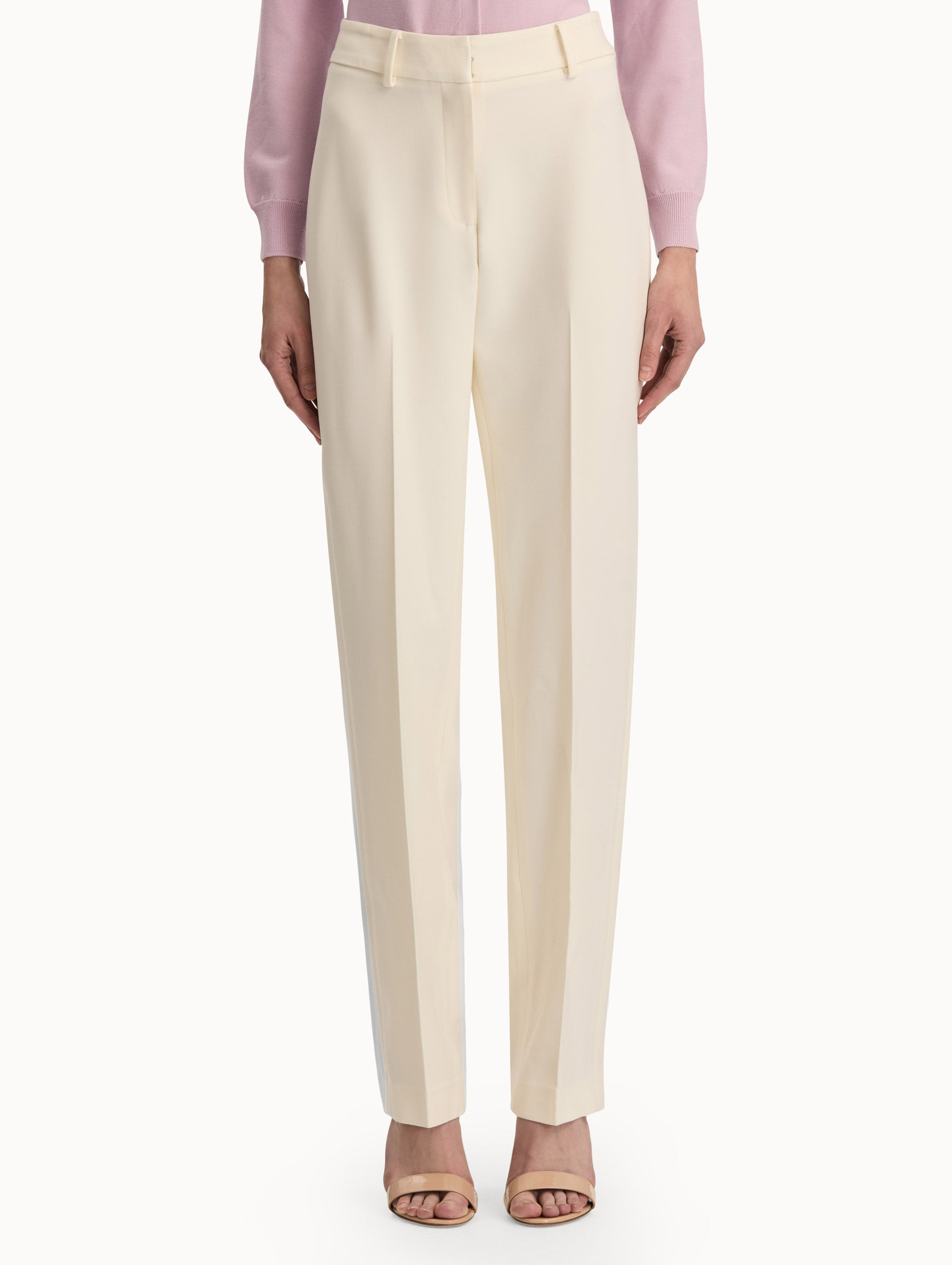 STRAIGHT-LEG WOOL PANTS - 4