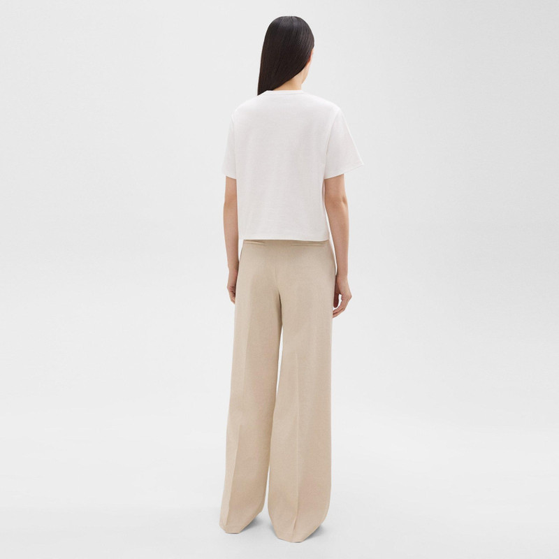 Theory High-Waist Wide-Leg Pant in Good Linen outlook