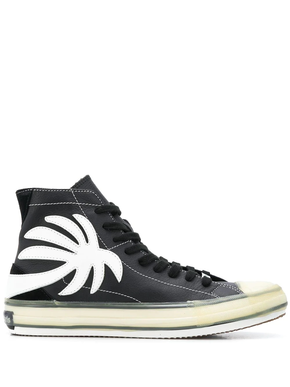 palm tree high-top sneakers - 1