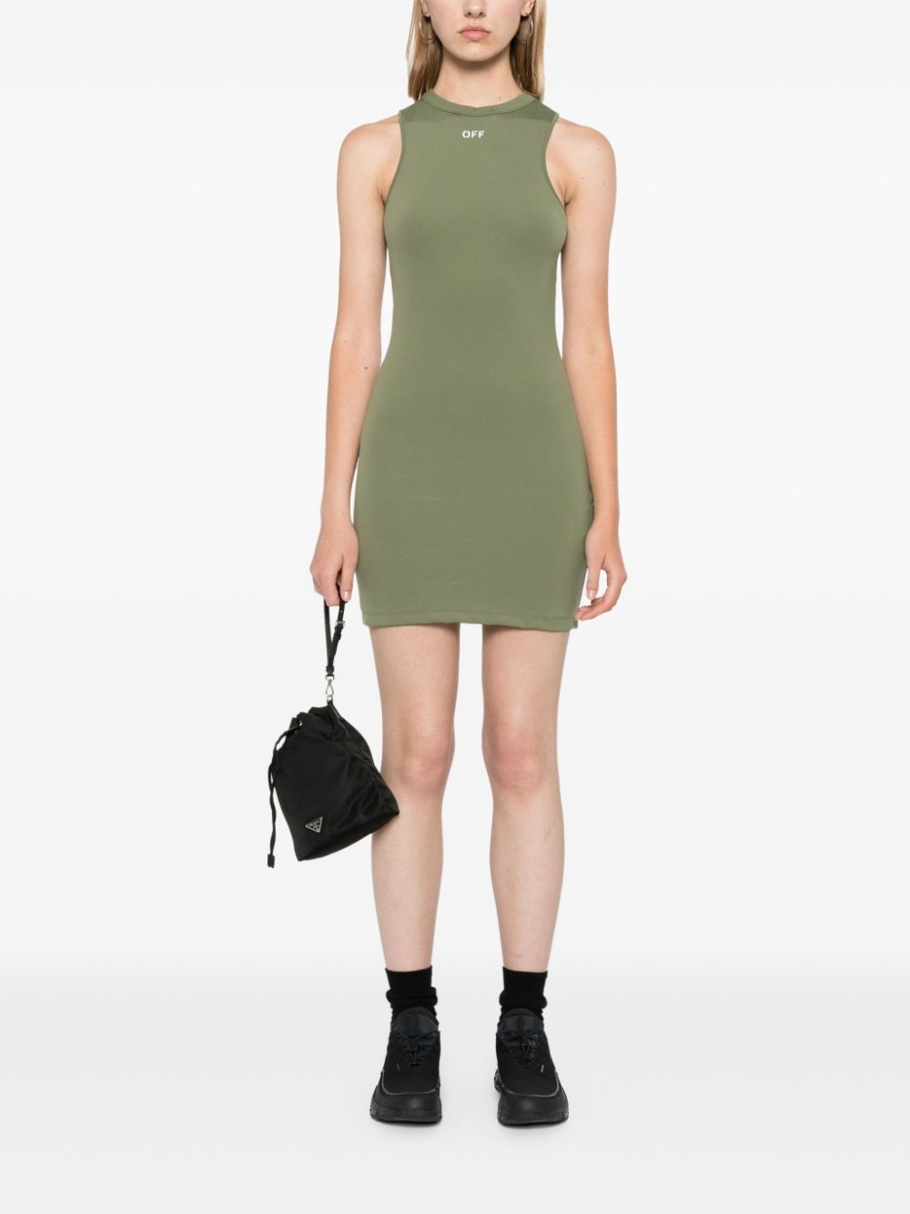 logo-print mini dress - 2