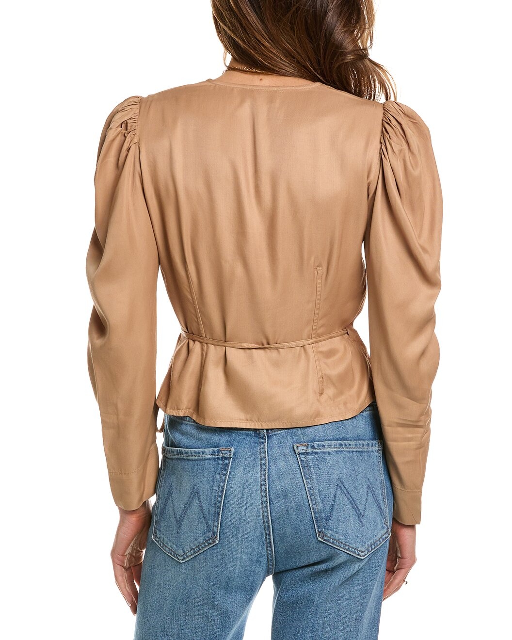 GANNI Twill Wrap Blouse - 2