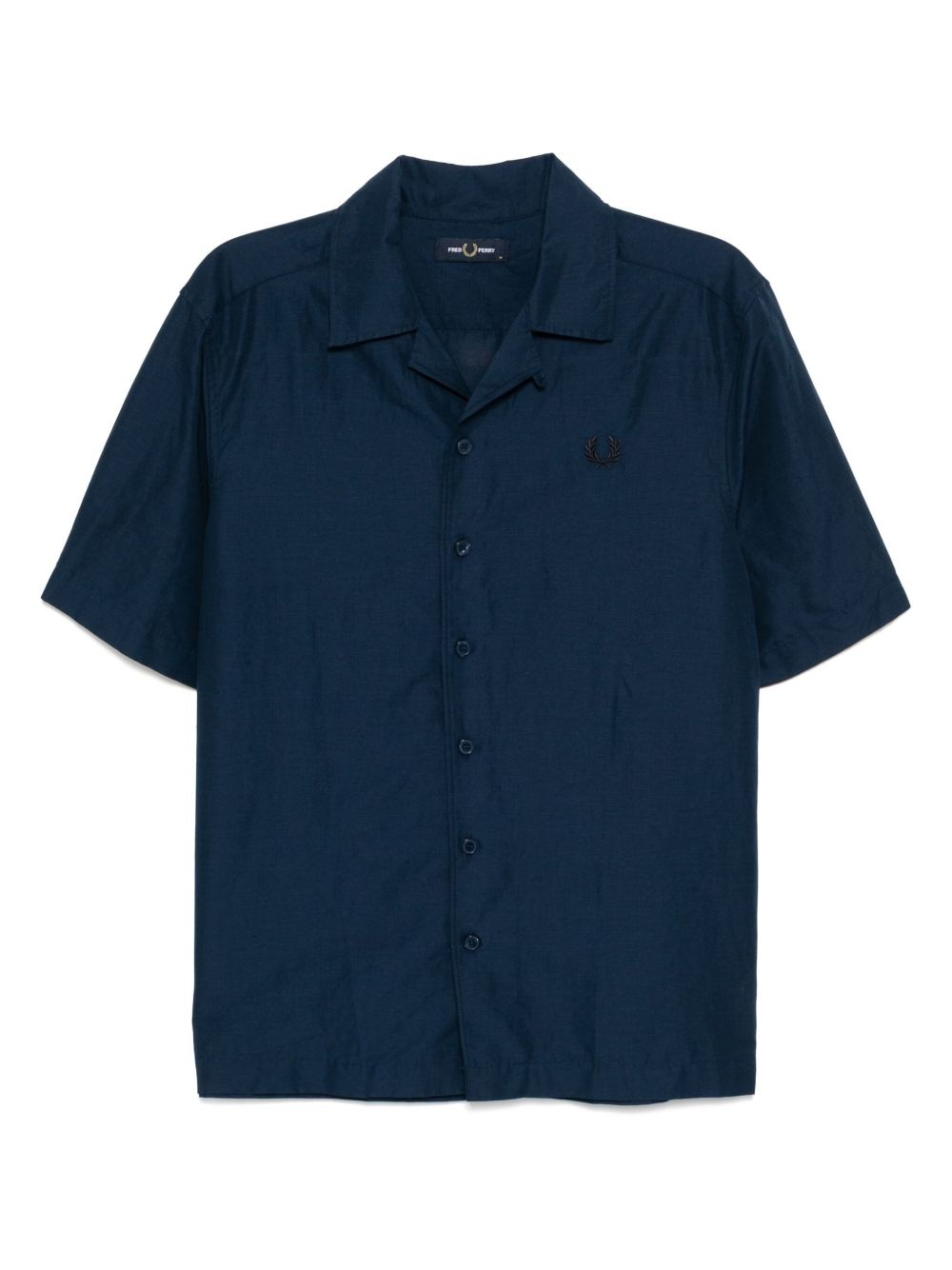 logo-embroidered shirt - 1